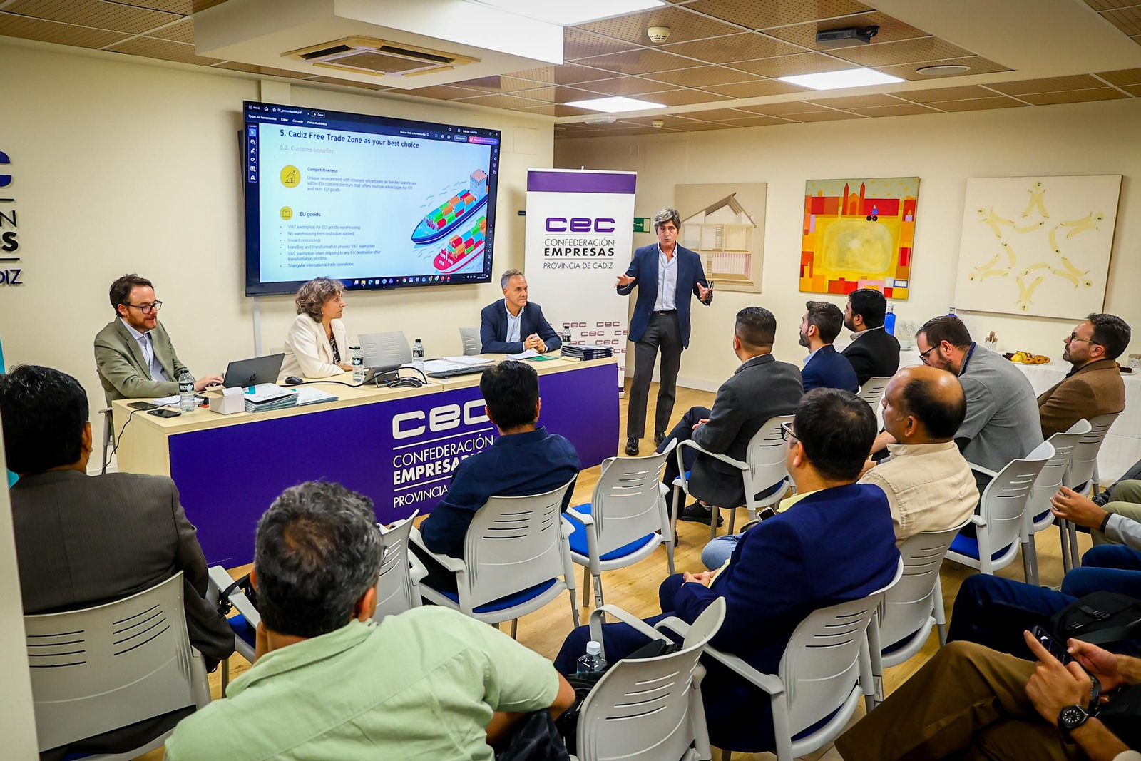 Encuentro de la CEC con empresas tecnológicas de India en Cádiz. Encuentro de la CEC con empresas tecnológicas de India en Cádiz.