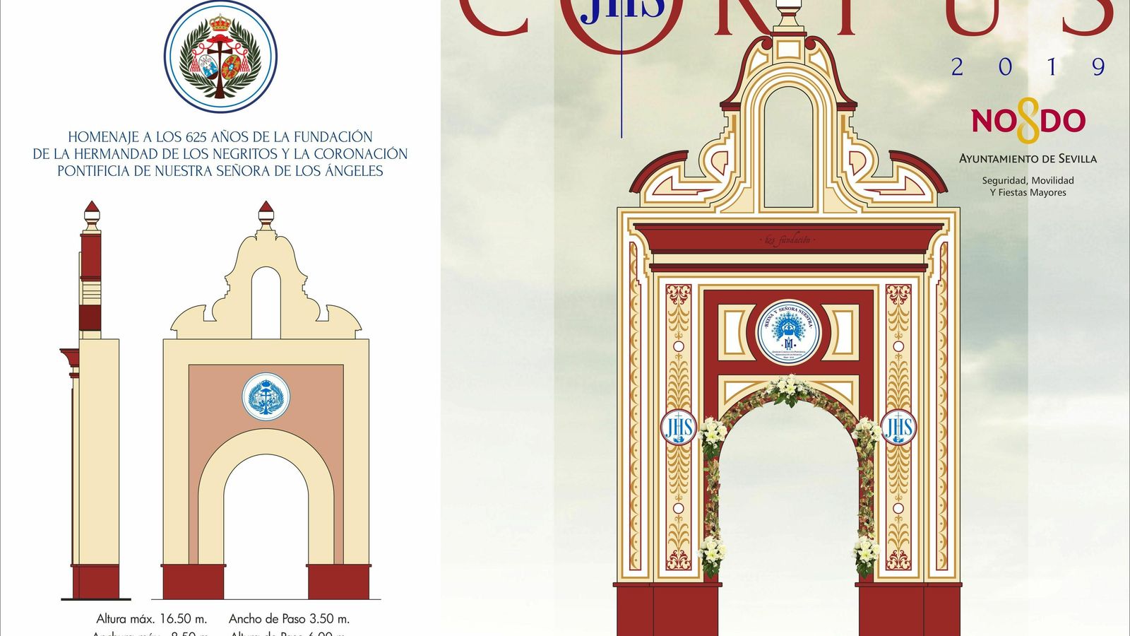 Portada del Corpus Christi dedicada a los Negritos