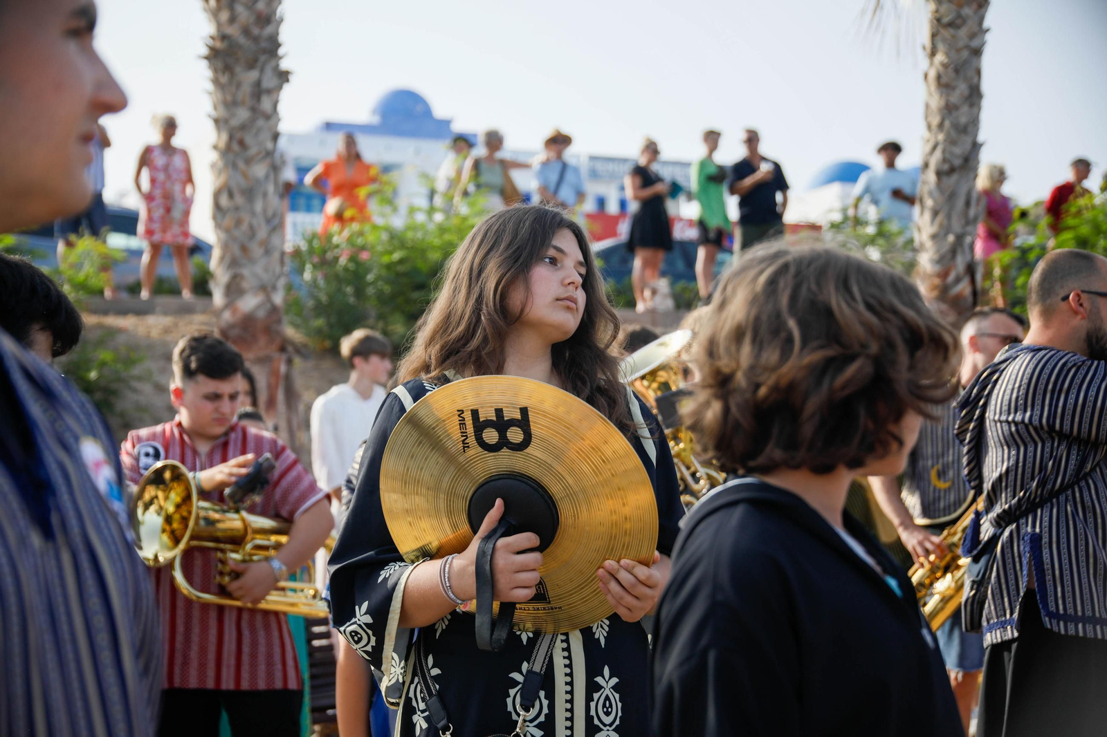 La carrera de cintas y la exhibición de caballos de los Moros y Cristianos de Mojácar, en imágenes