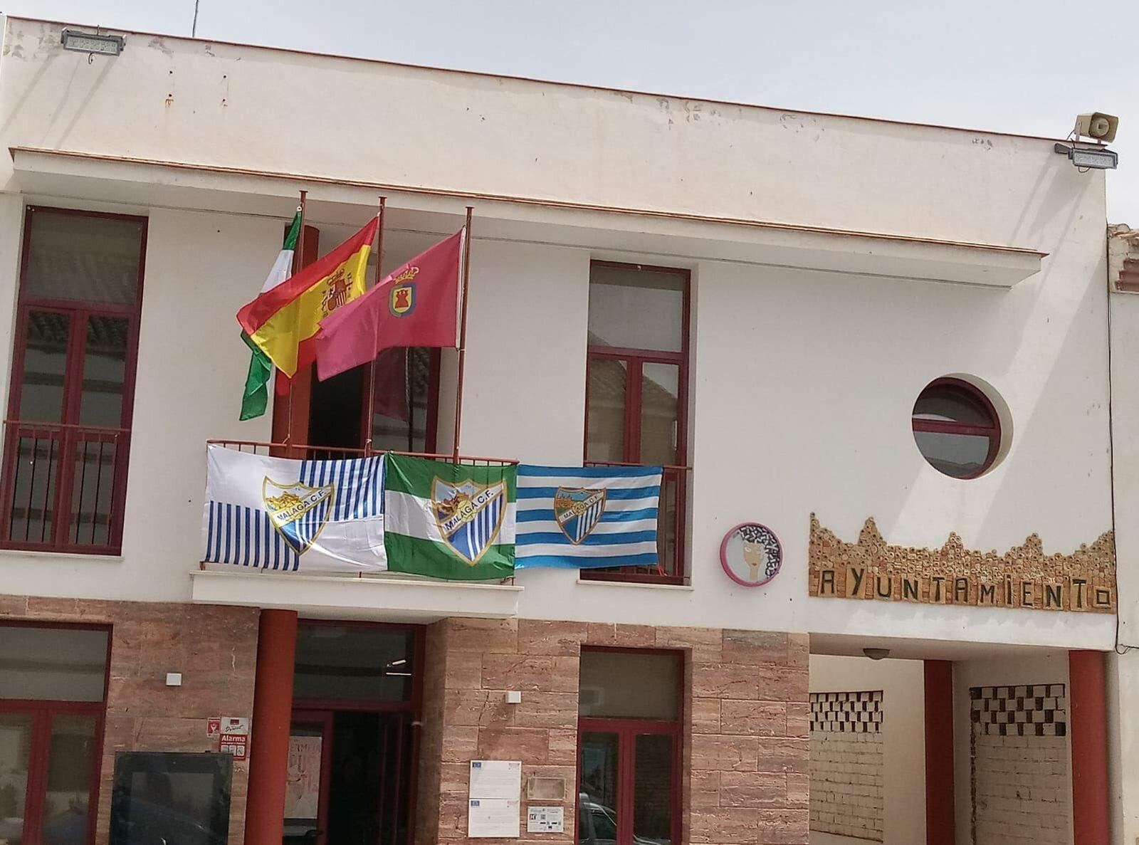 Los ayuntamientos de la provincia con el Málaga CF por bandera