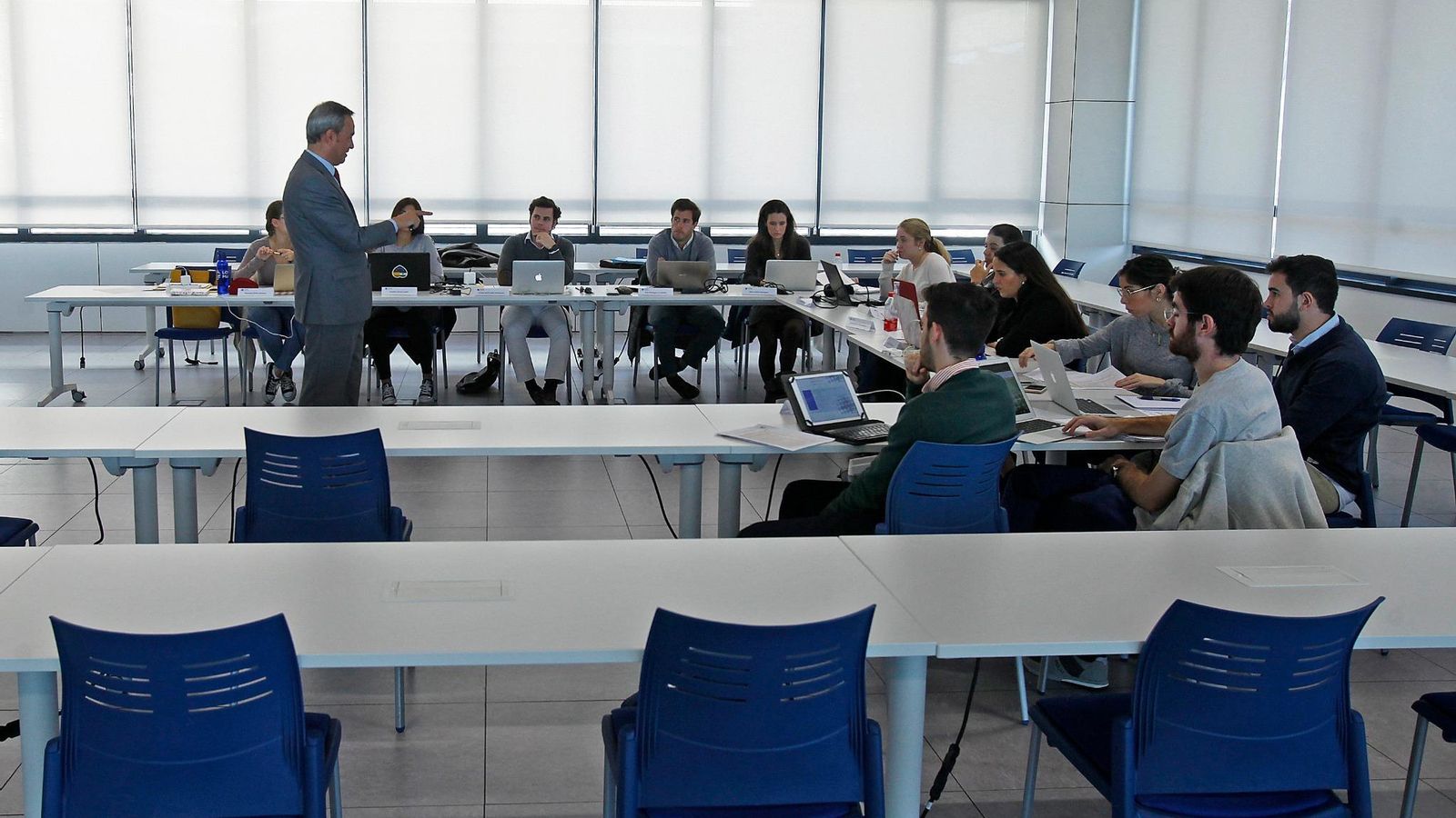 Una de las aulas del nuevo campus de la Universidad Loyola