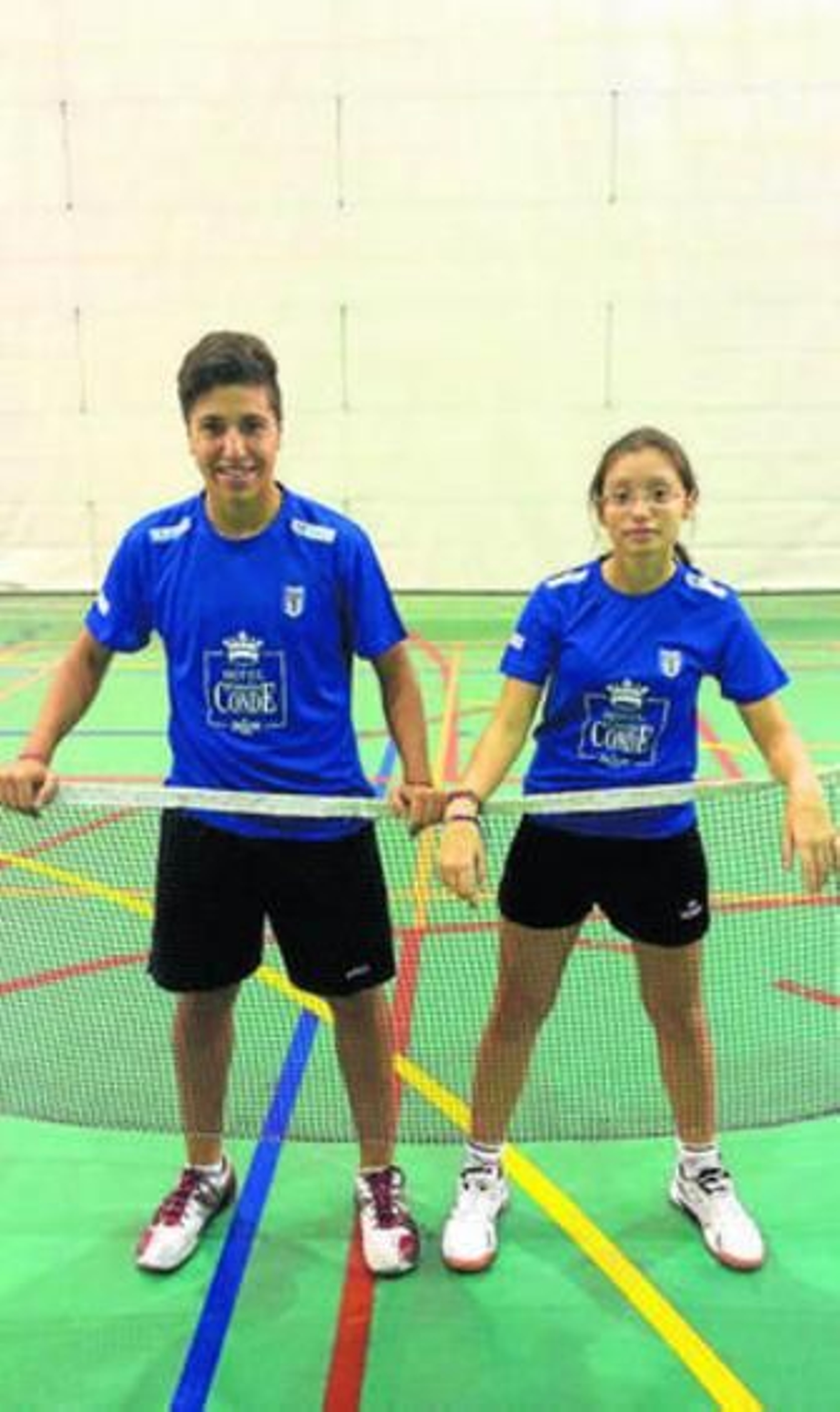 Alberto Cruzado y Alba Gómez, del CD Bádminton Huelva.