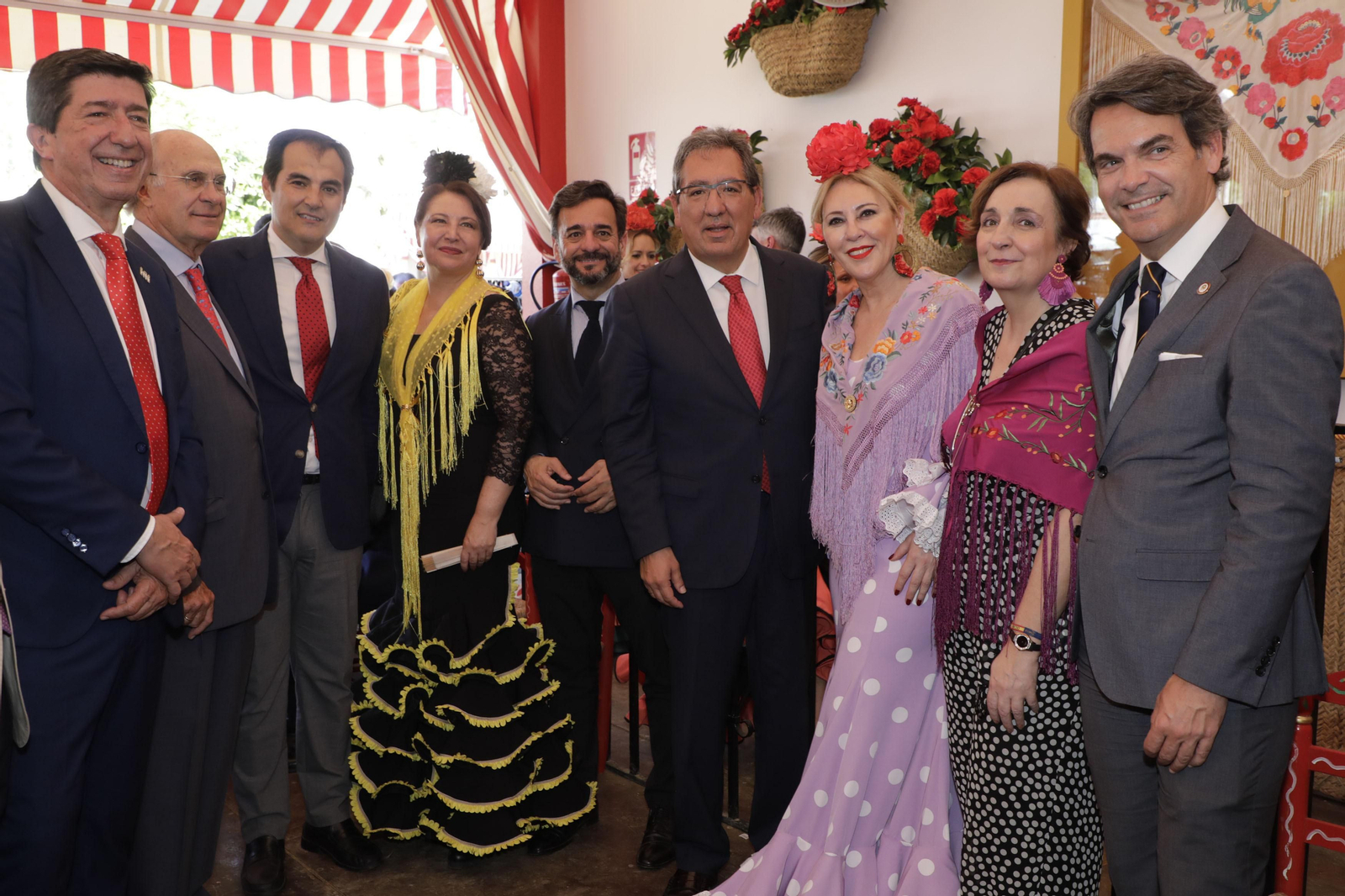 Recepción caseta de Cajasol