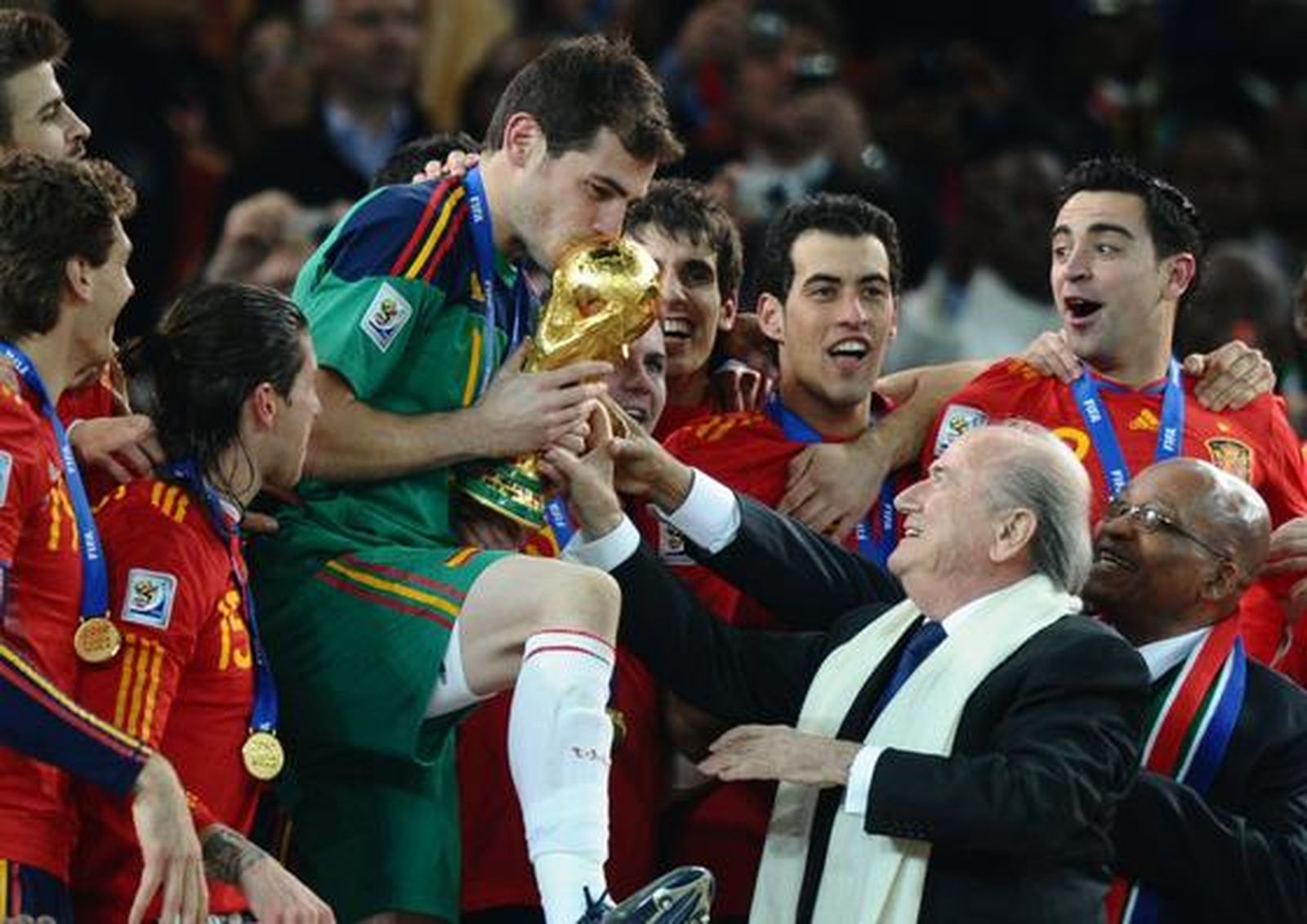 España se corona por primera vez como campeona del mundo tras ganar a Holanda en la prórroga. / AFP