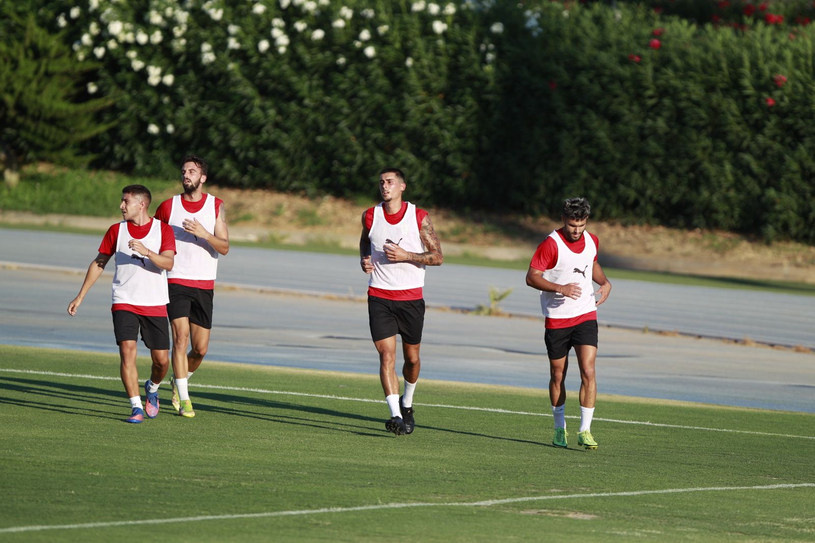 Imágenes del primer entramiento de la U.D. Almería en la Liga Santander, temporada 2022-2023