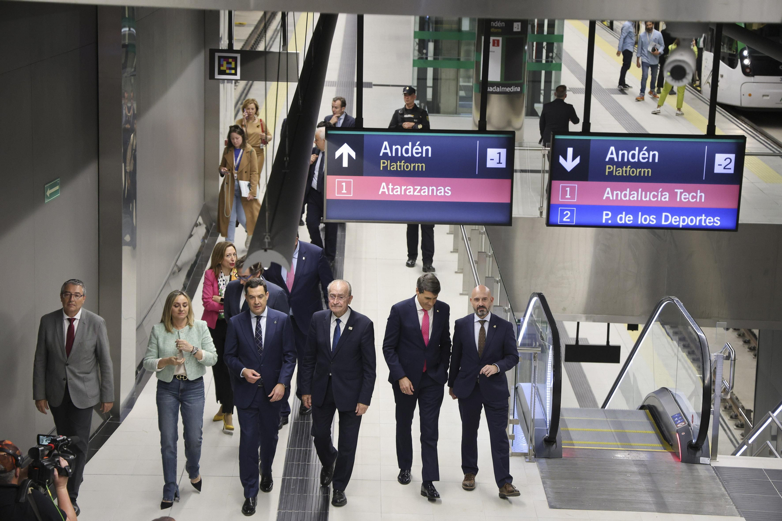 Las fotos de la inauguración del Metro al centro de Málaga