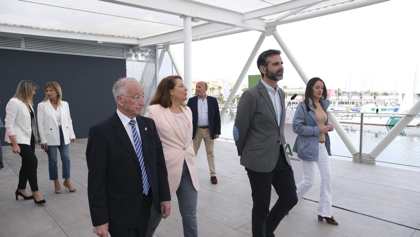 Imágenes de la inauguración de la Lonja del Puerto Pesquero de Roquetas de Mar