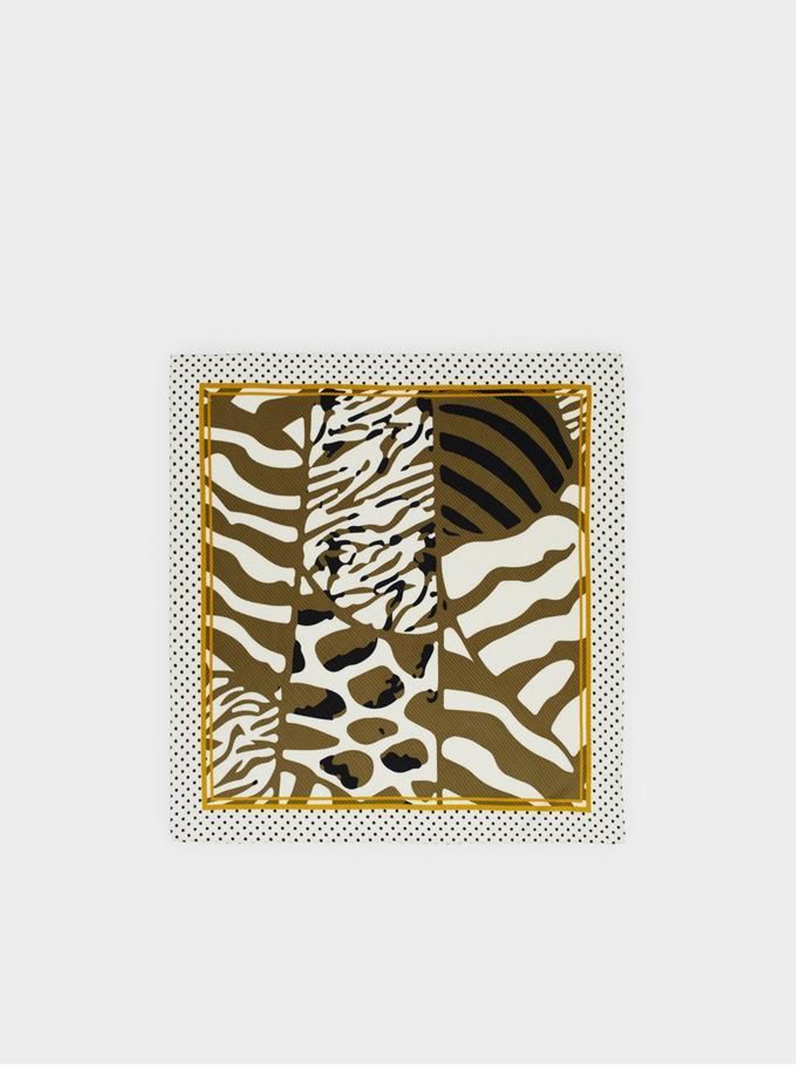 Pañuelo verde estampado en 'animal print' de Parfois.