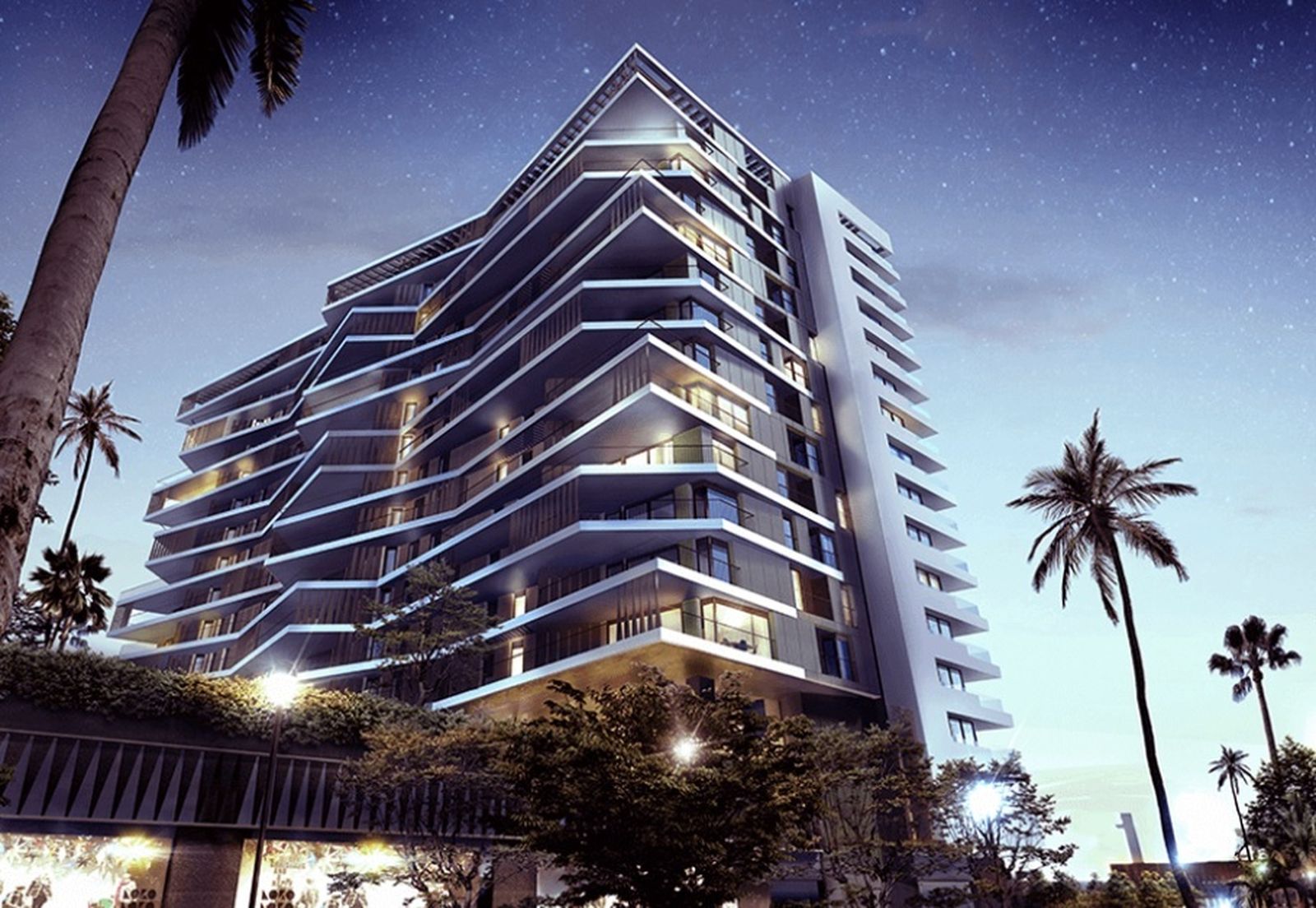 Diseño de la fachada del residencial, de Arapiles Arquitectos