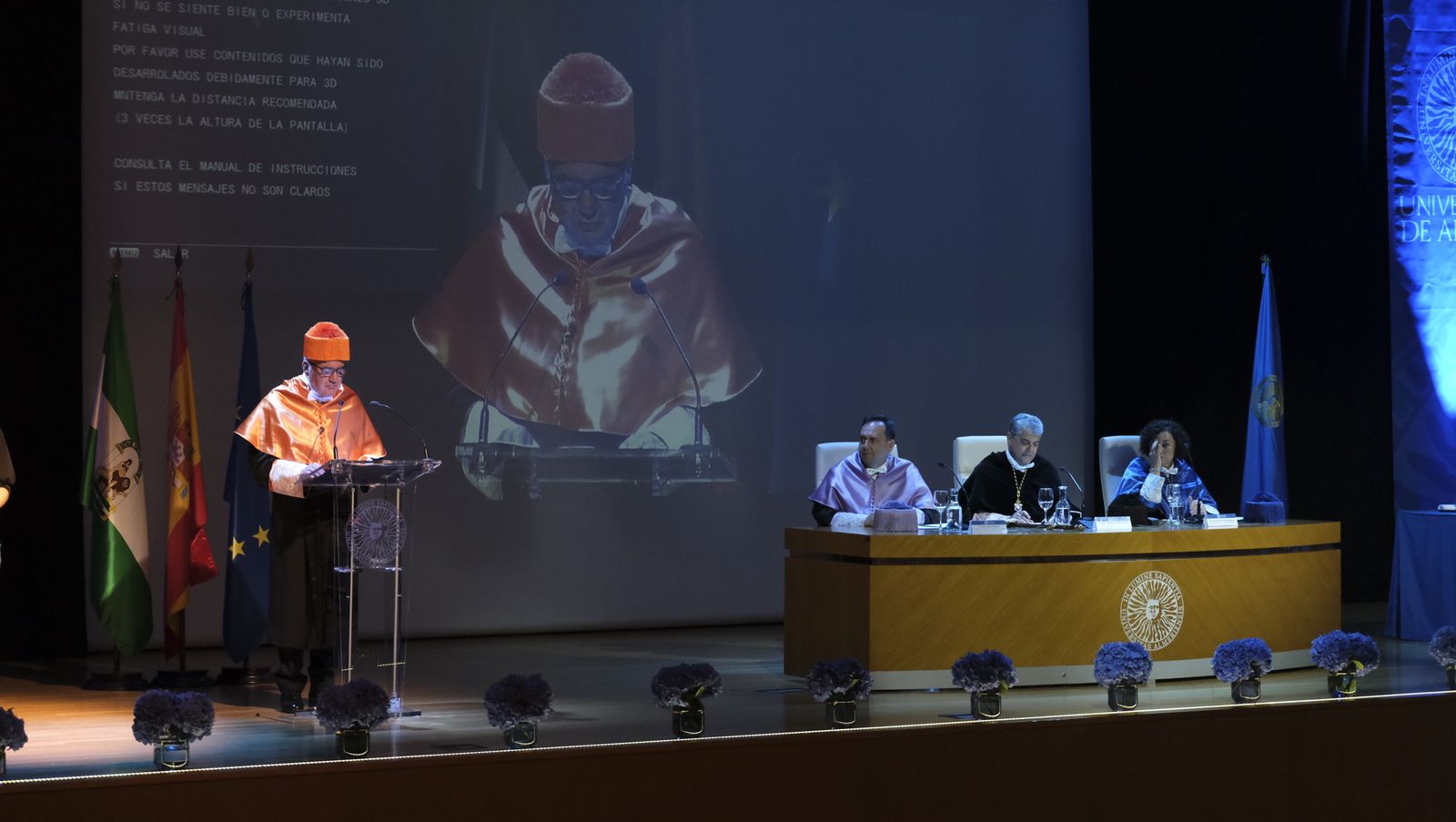 Imágenes de la investidura como Doctor Honoris Causa de la UAL, de Paco Cosentino.