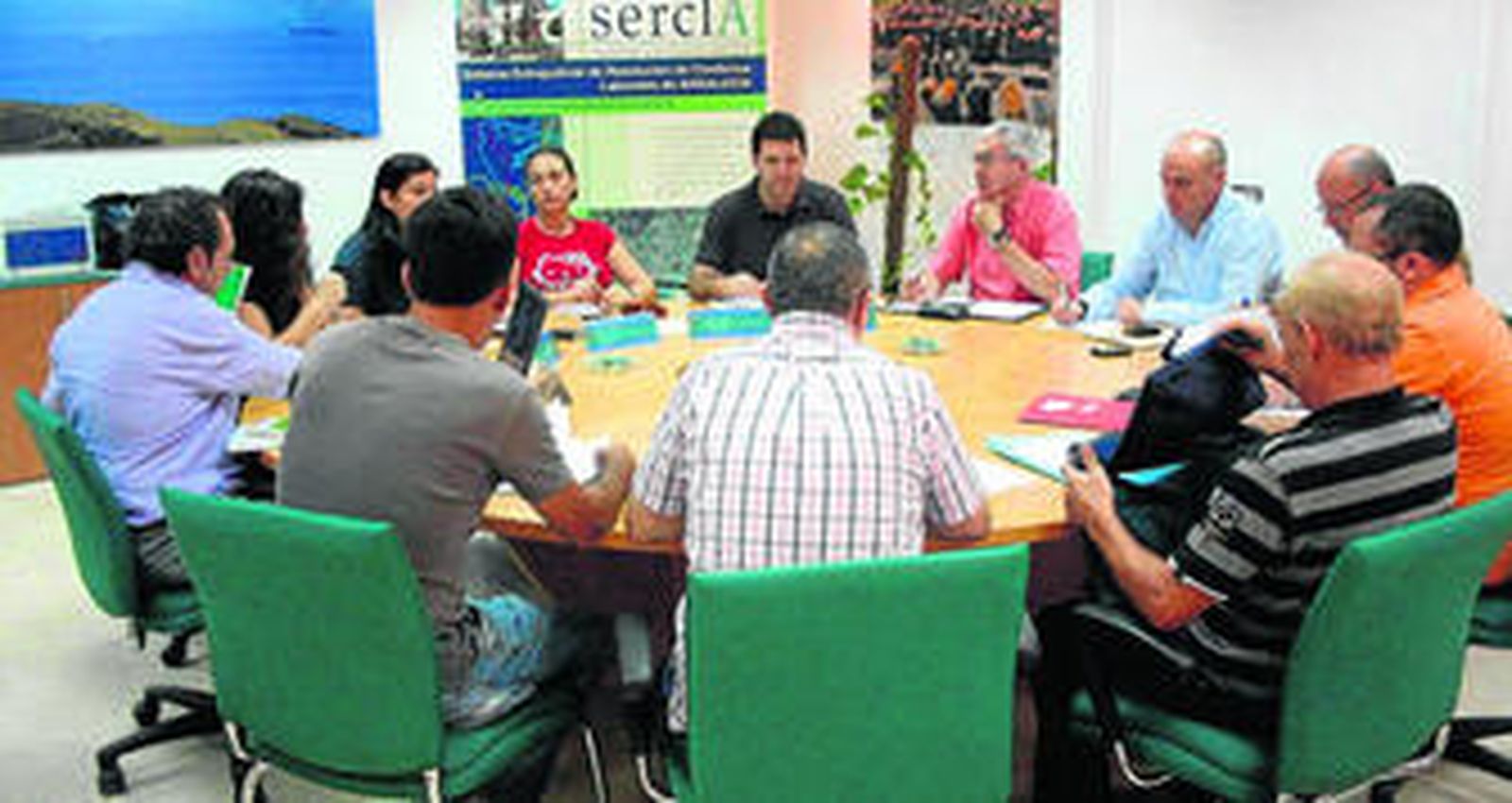 Un momento de una sesión de mediación en el Sercla de Algeciras durante el pasado año.