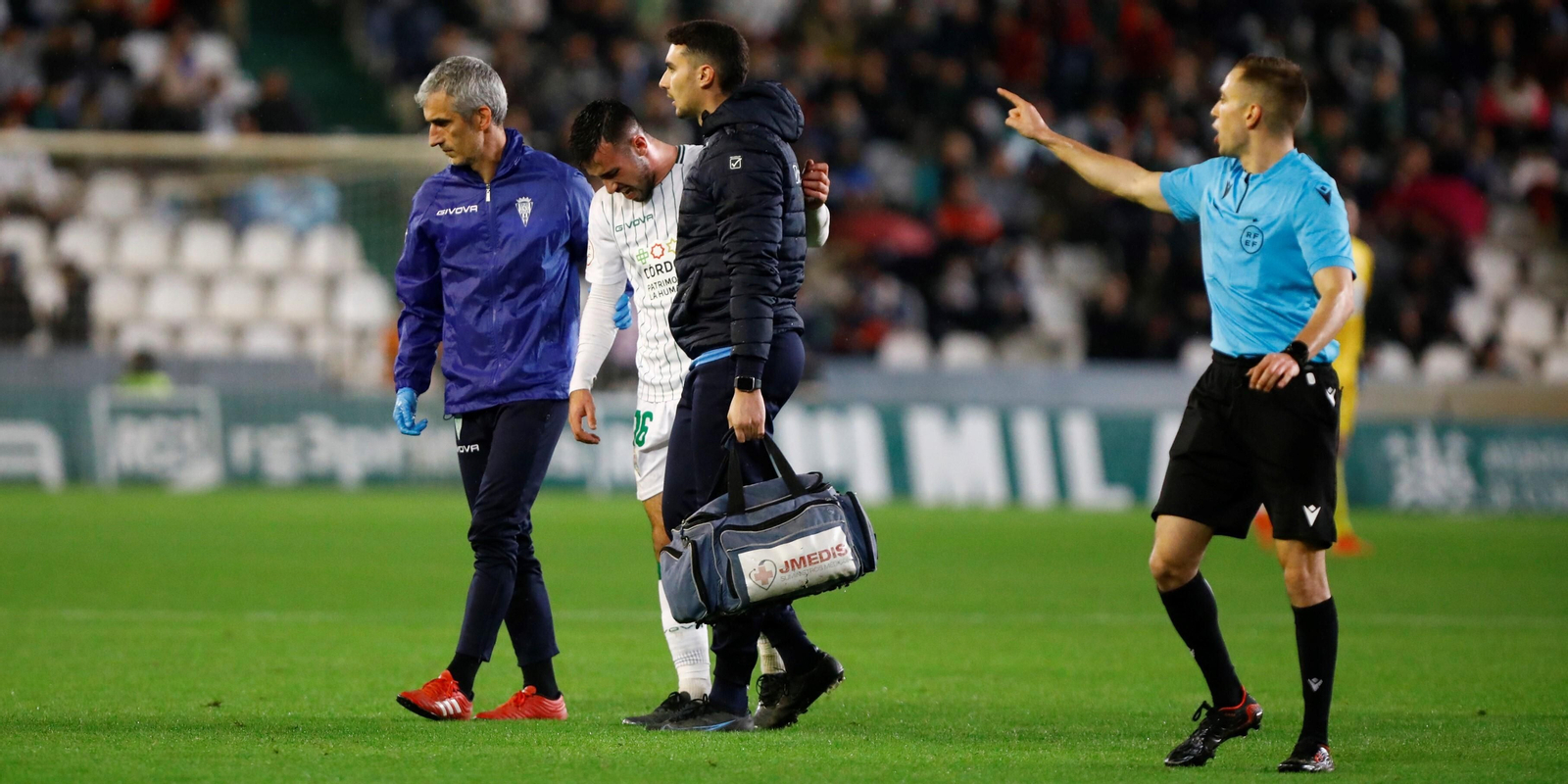 Cambronero González, en el Córdoba CF - Pontevedra de esta temporada.