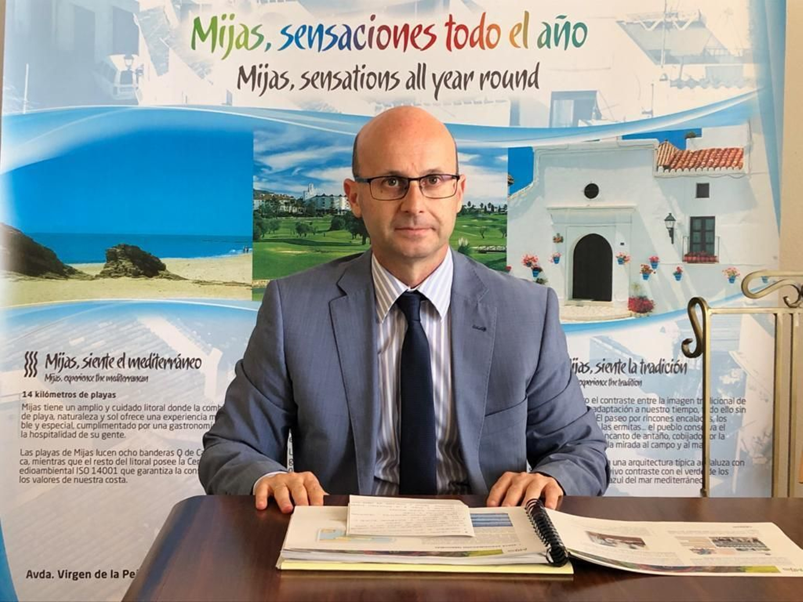 El concejal de Turismo y Playas de Mijas, José Carlos Martín.