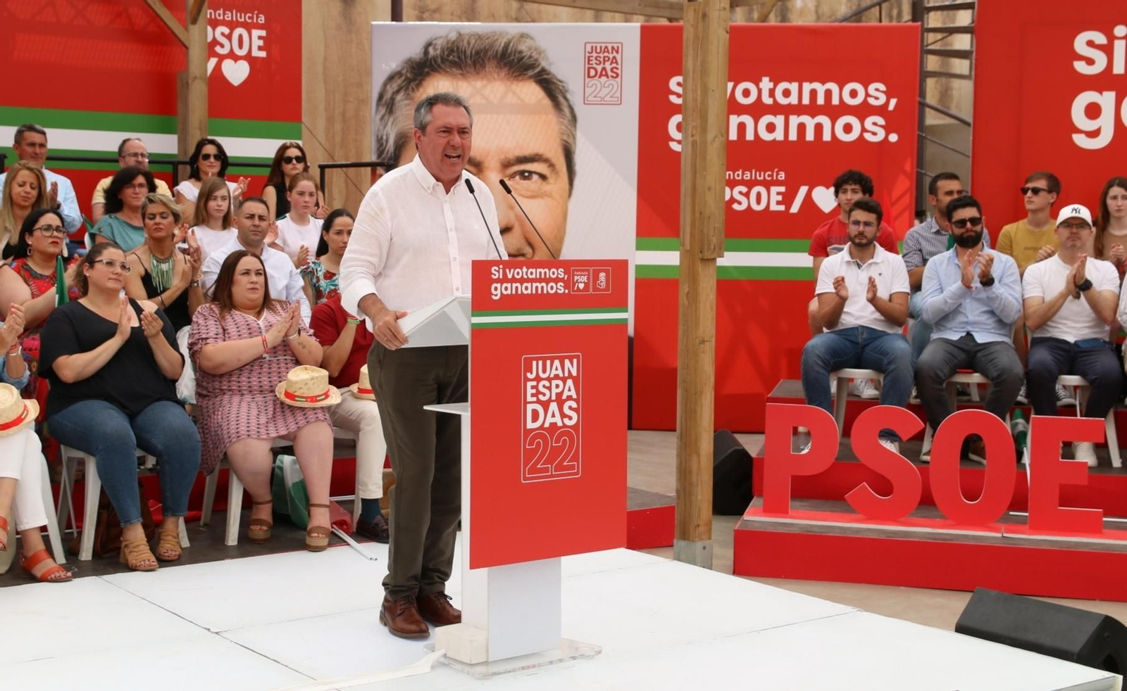 Juan Espadas comienza la campaña electoral con Pedro Sánchez, en imágenes