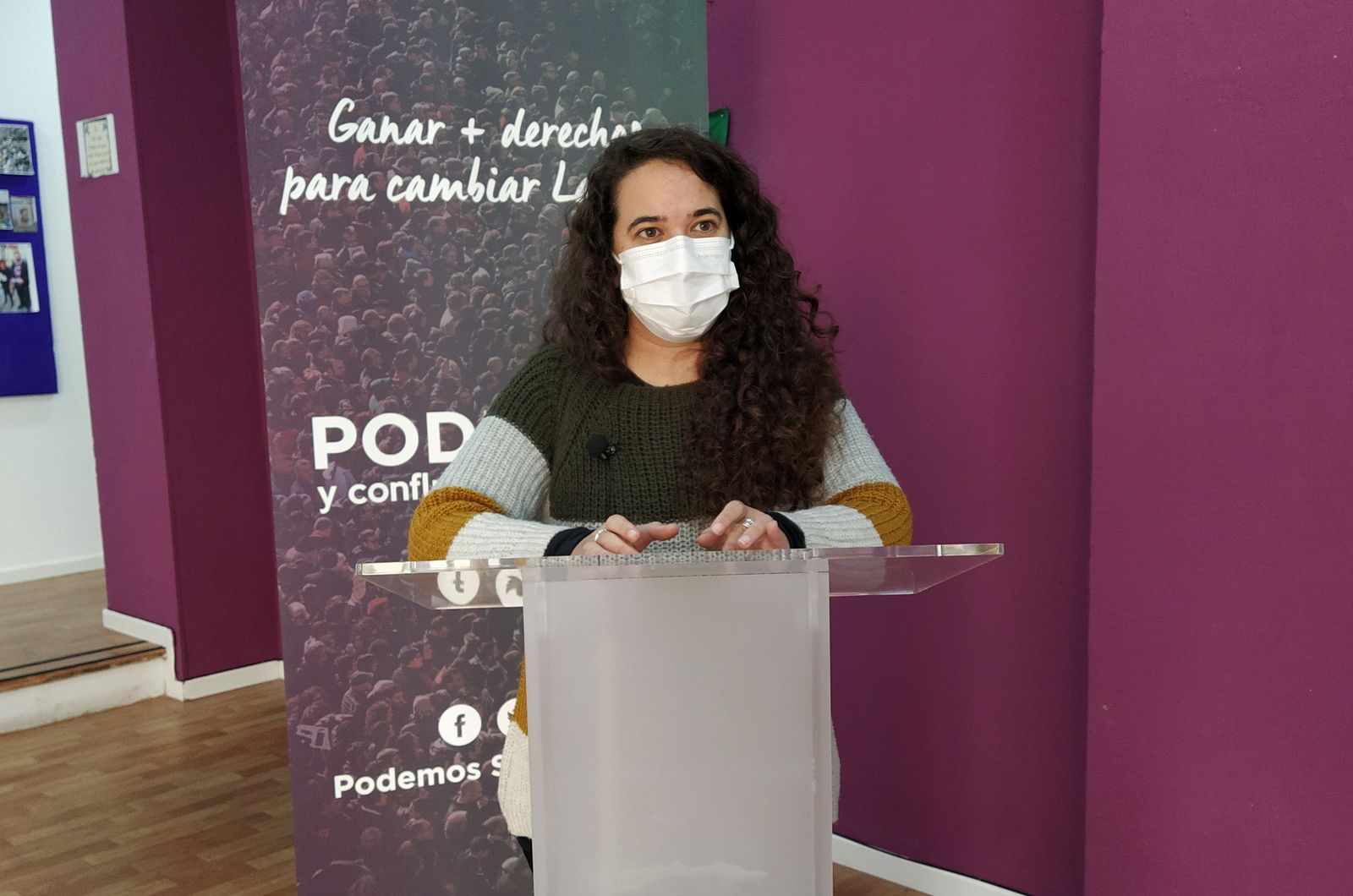 La portavoz de Podemos San Fernando, Ana Rojas.