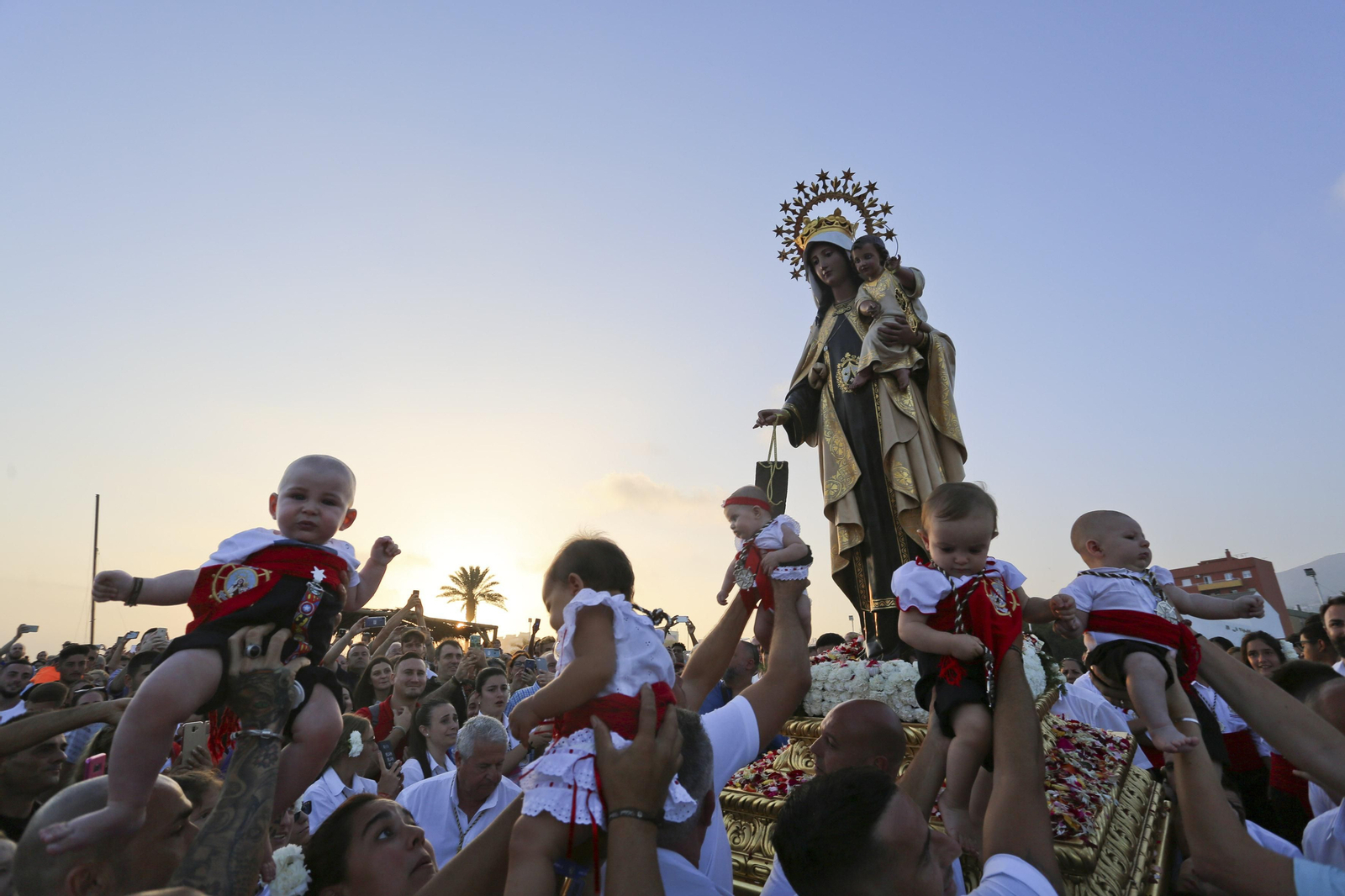 Virgen del Carmen en Málaga capital