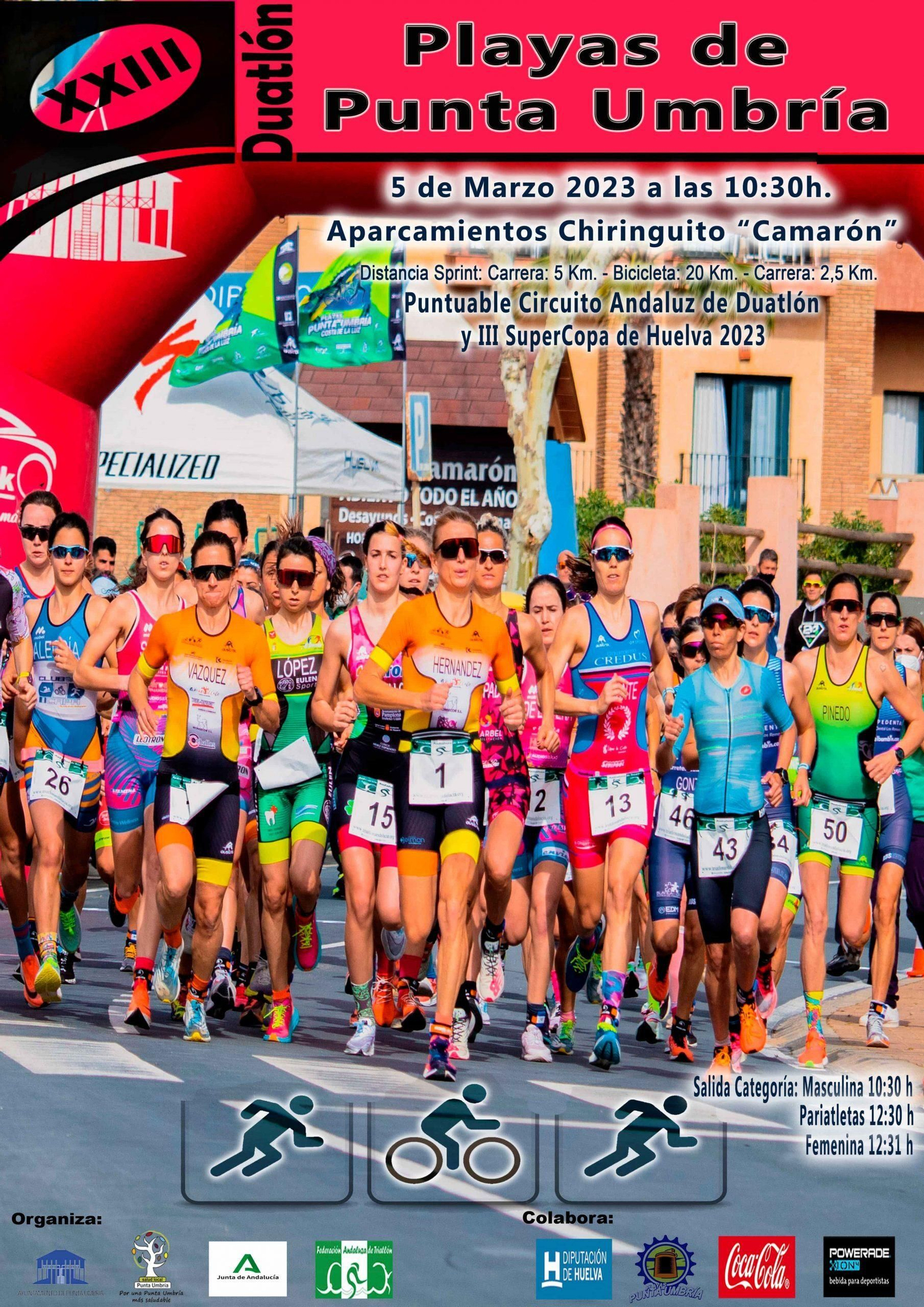 Cartel Duatlón Punta Umbría