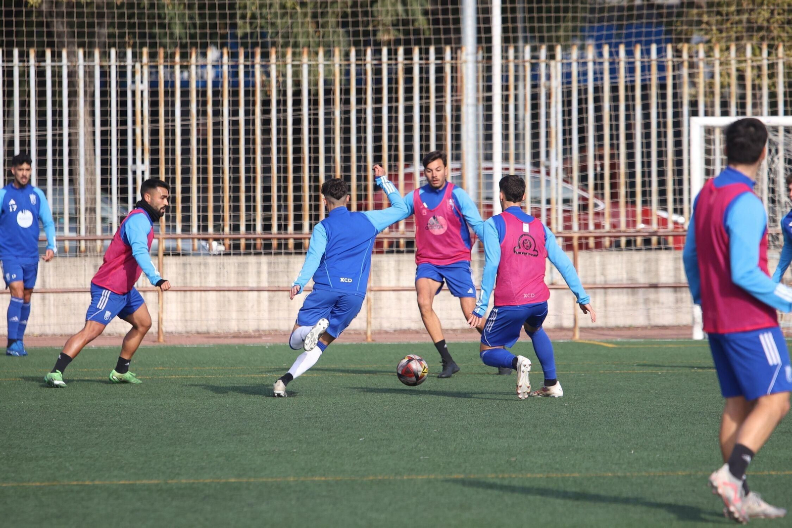 La vuelta al trabajo del Xerez CD en La Granja