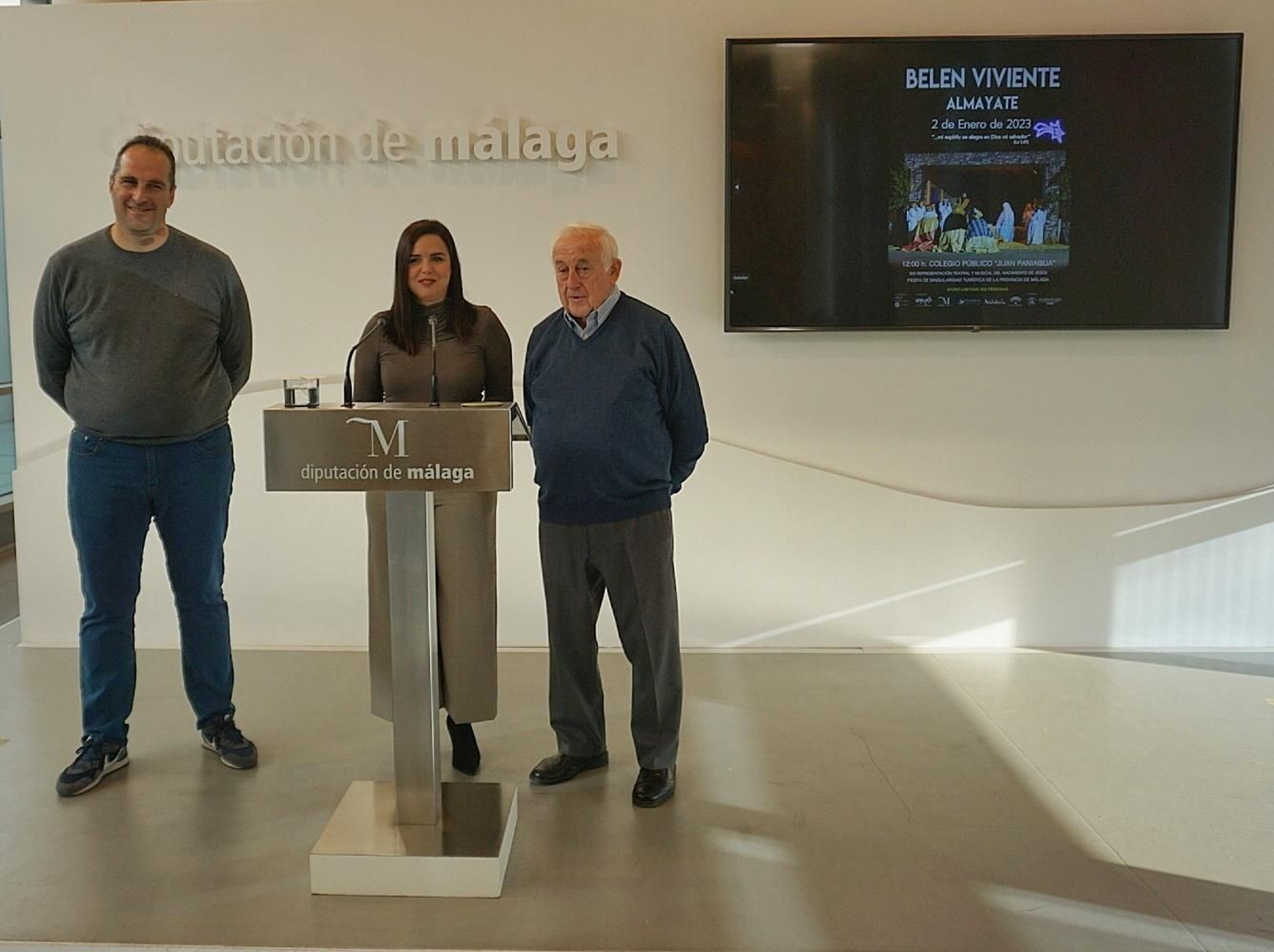 Presentación del belén viviente de Almayate.