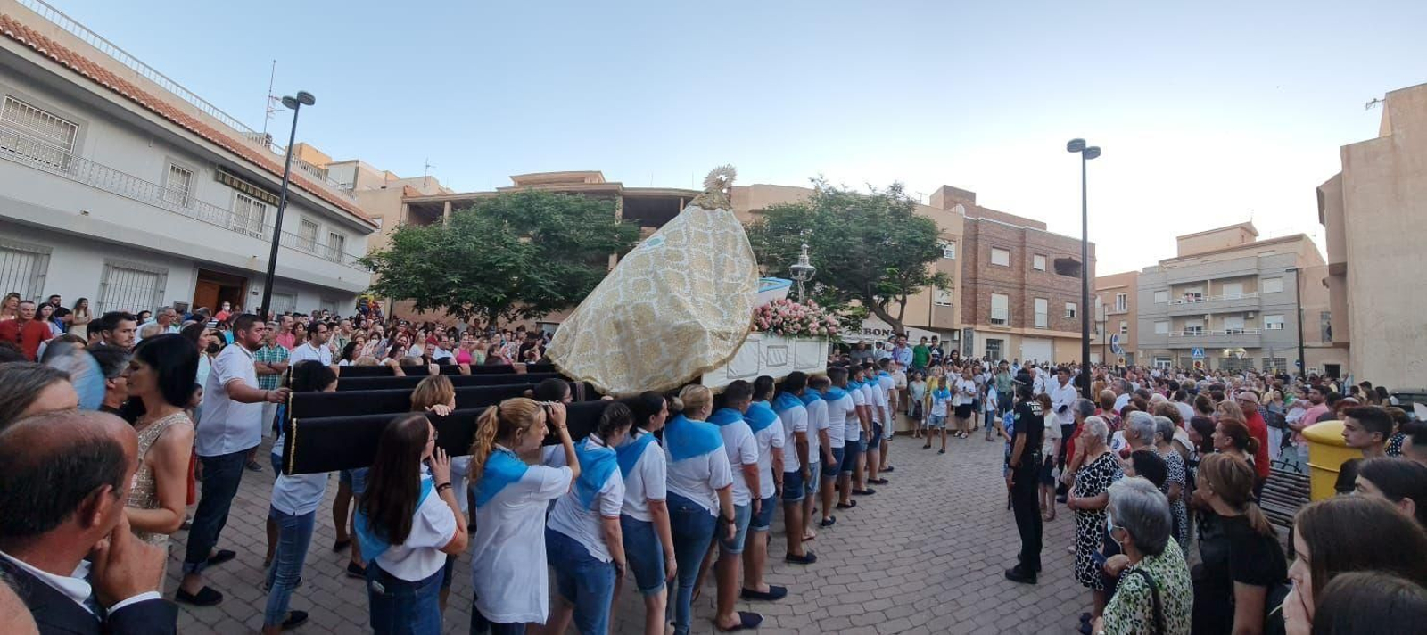 En imágenes, la Virgen del Carmen en Balerma, El Ejido