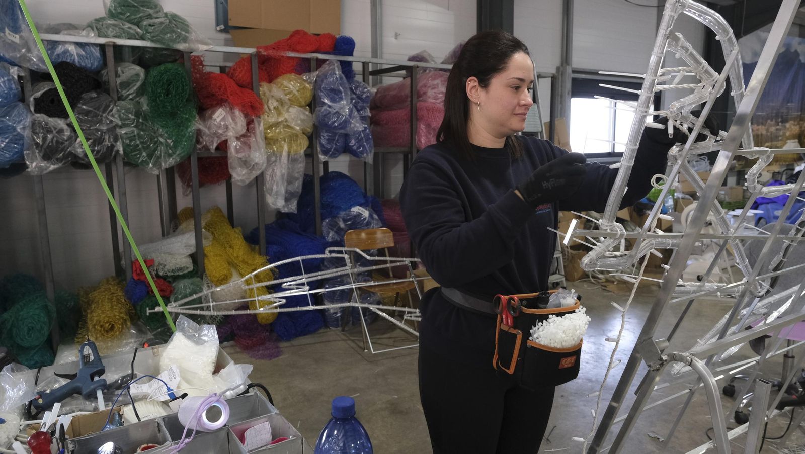 Desde Huécija a todo el mundo, Deconature, alegra la navidad con sus luces, en imágenes
