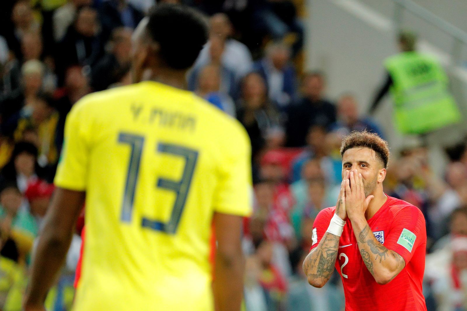 Las imágenes del Colombia-Inglaterra