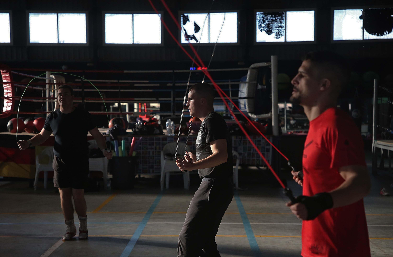 Fotos del entrenamiento previo al debut profesional de los boxeadores Christian Tocón Pérez Abdellah y Tyronne Buttigieg del Club Don Principe de La Línea Fotos del entrenamiento previo al debut profesional de los boxeadores Christian Tocón Pérez Abdellah y Tyronne Buttigieg del Club Don Principe de La Línea