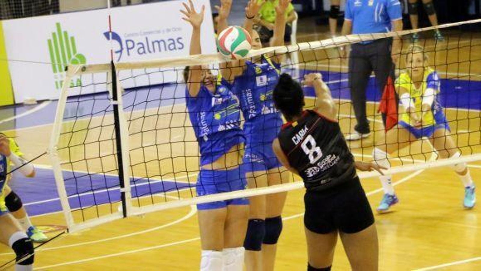 Carla Moreira, en acción.