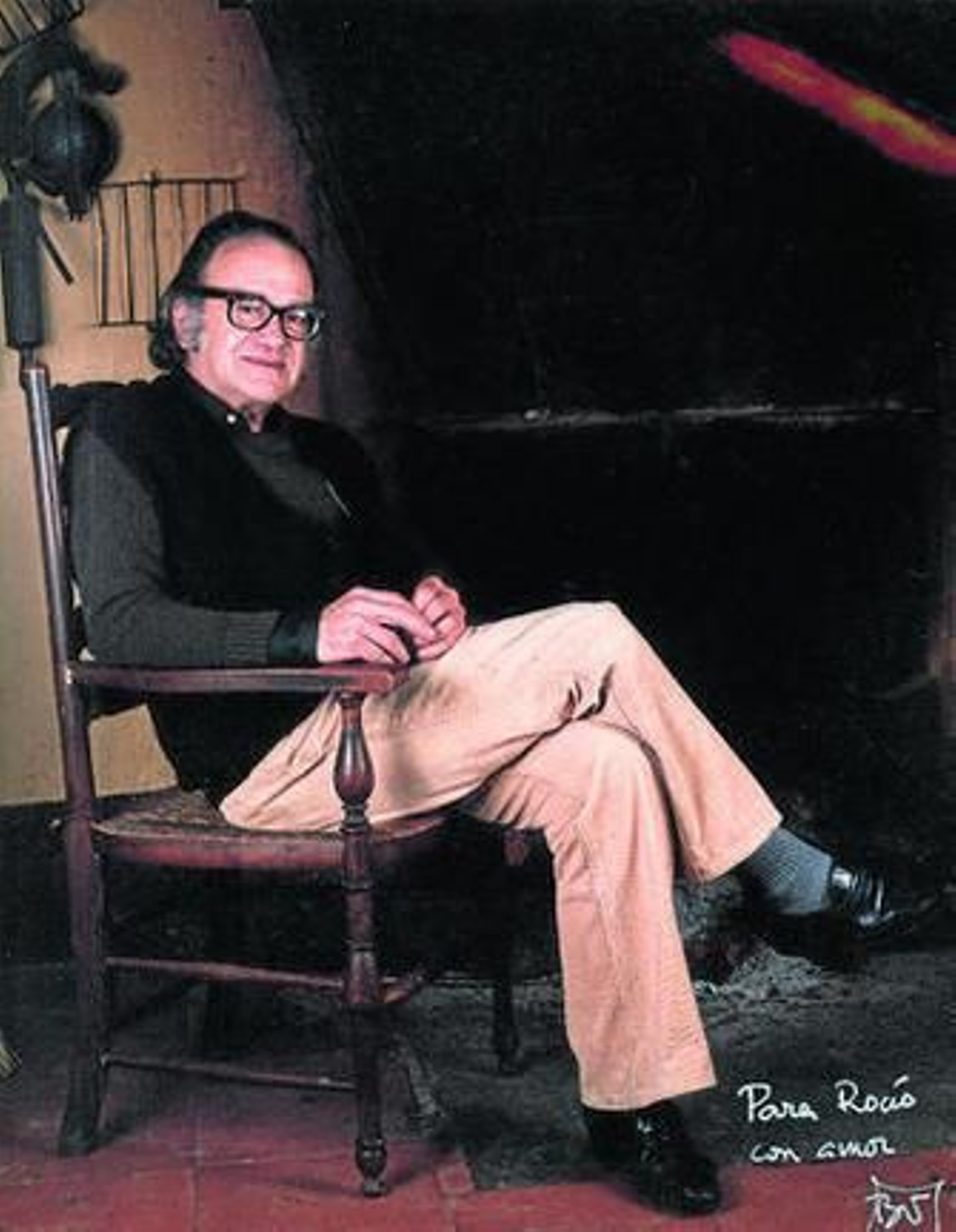 Bernardo Víctor Carande, en una foto hogareña que dedicó a su hija Rocío.