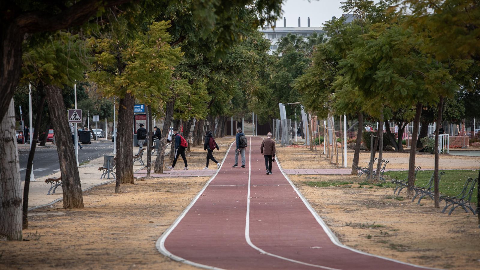 La nueva pista de atletismo, con 800 metros de longitud y dos calles, se inauguró en noviembre.