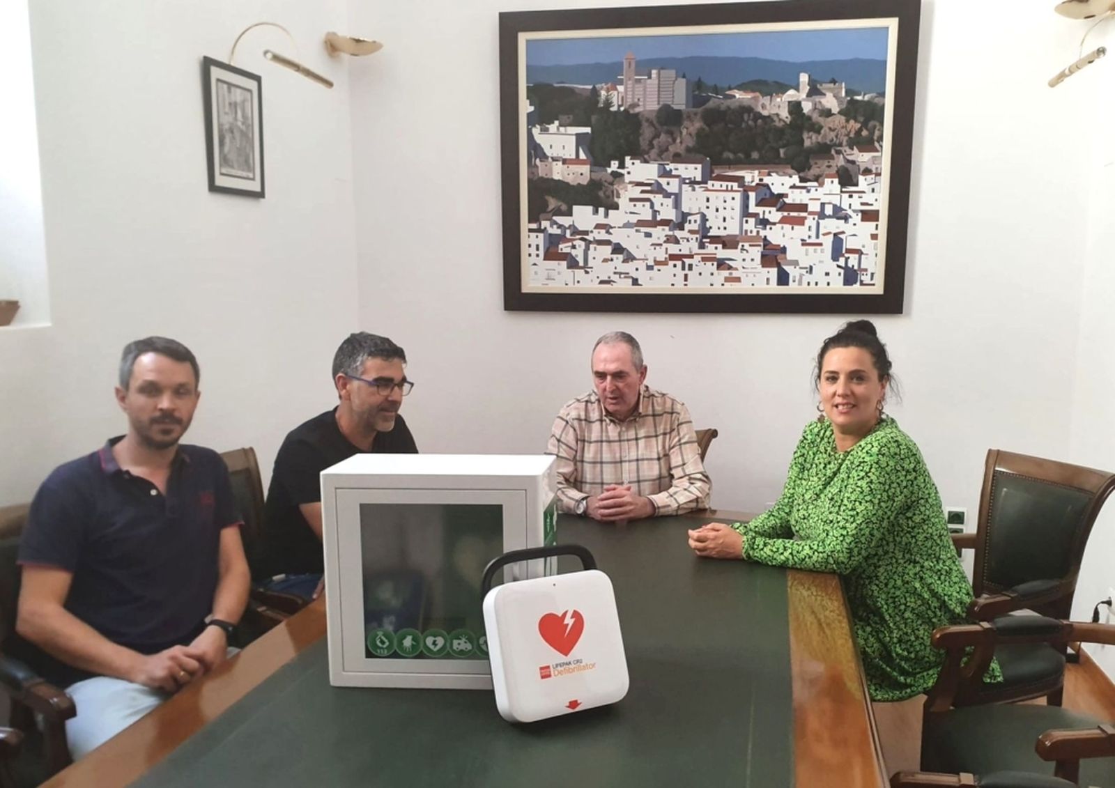 La presentación de los nuevos desfibriladores.