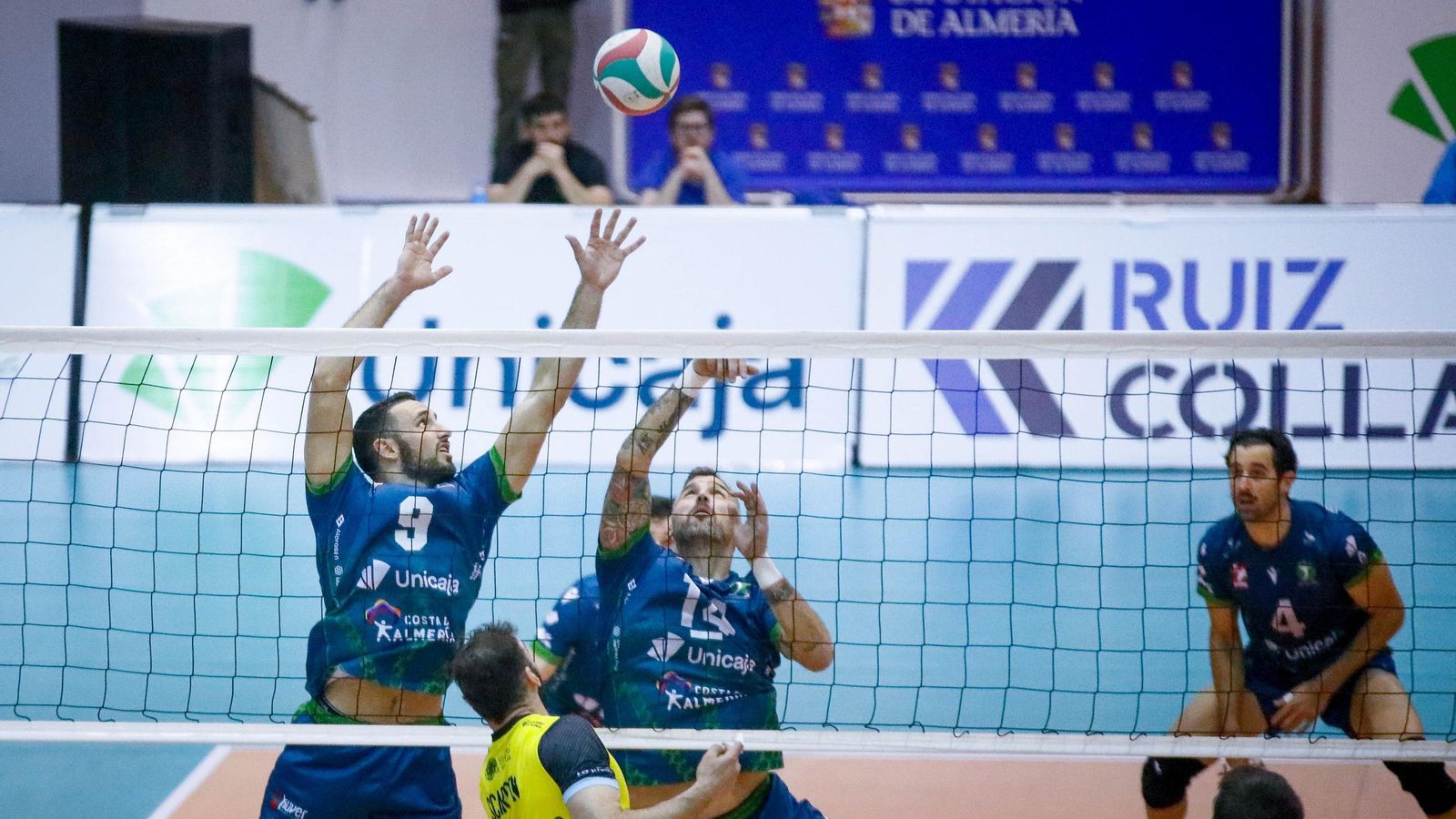 Una acción de uno de los encuentros disputados en el Moisés Ruiz durante la pasada temporada.