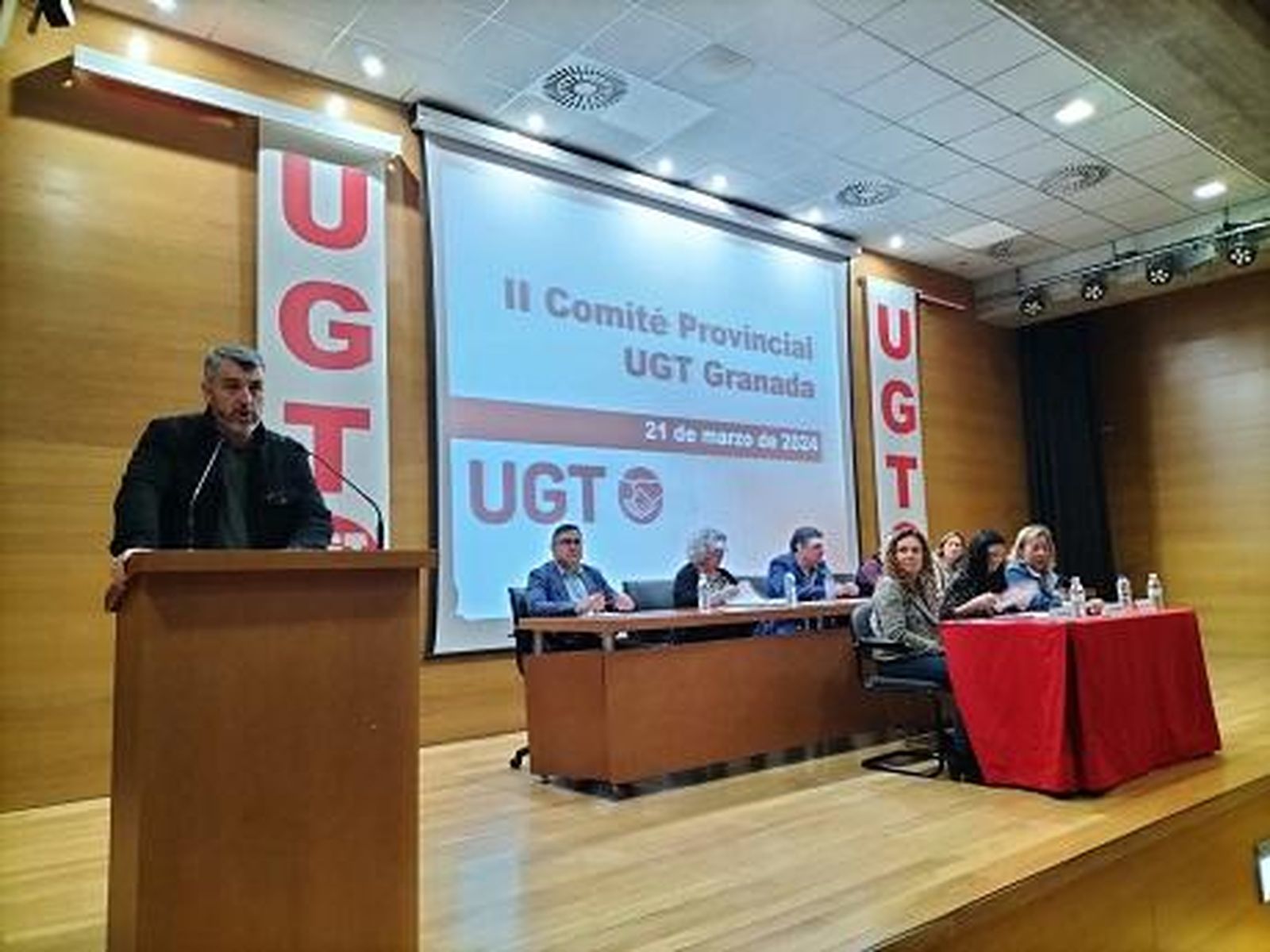 El secretario general de UGT Andalucía, Oskar Martín