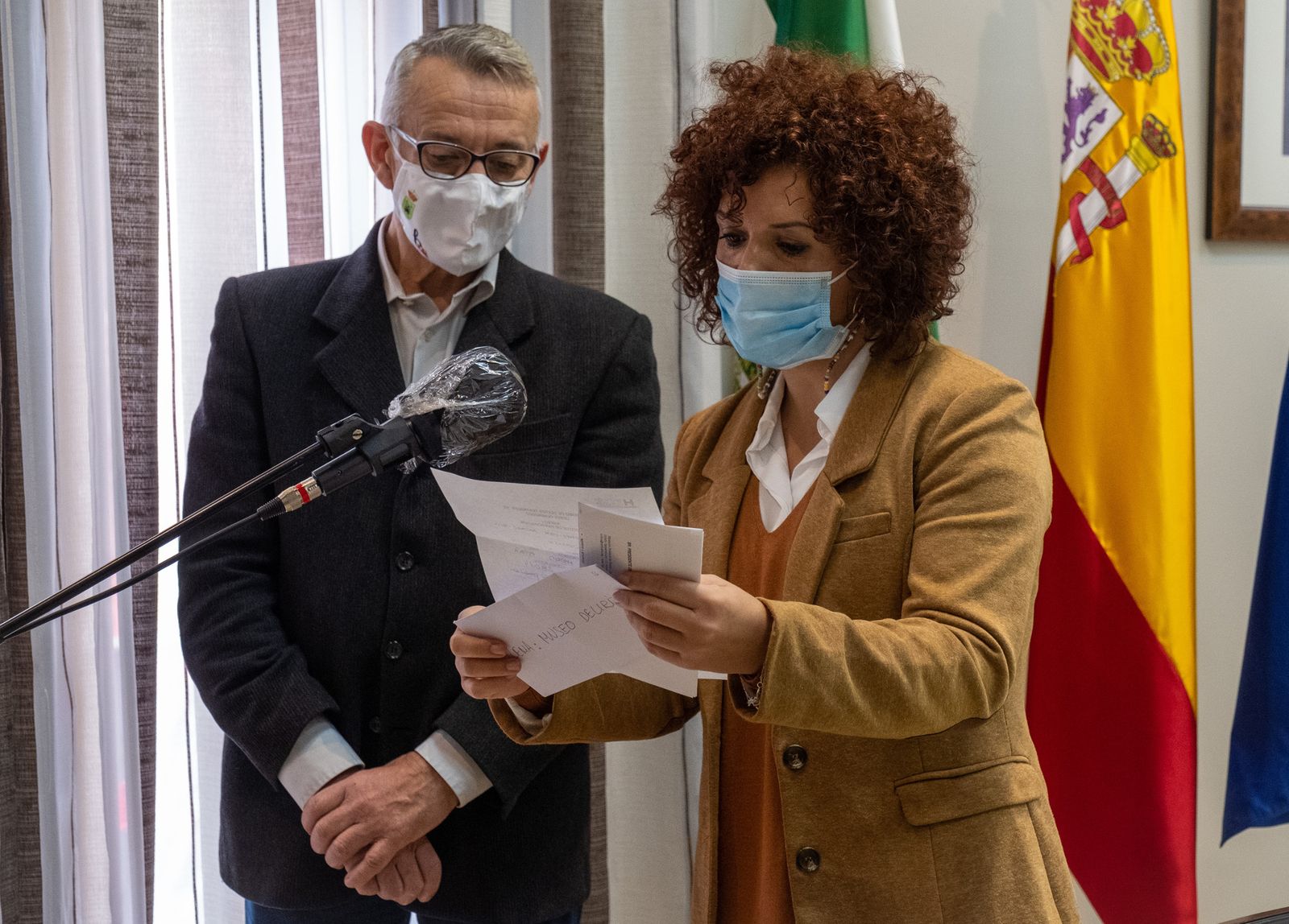 María Eugenia Limón, presidenta de la Diputación de Huelva, y Juan Antonio García, vicepresidente.