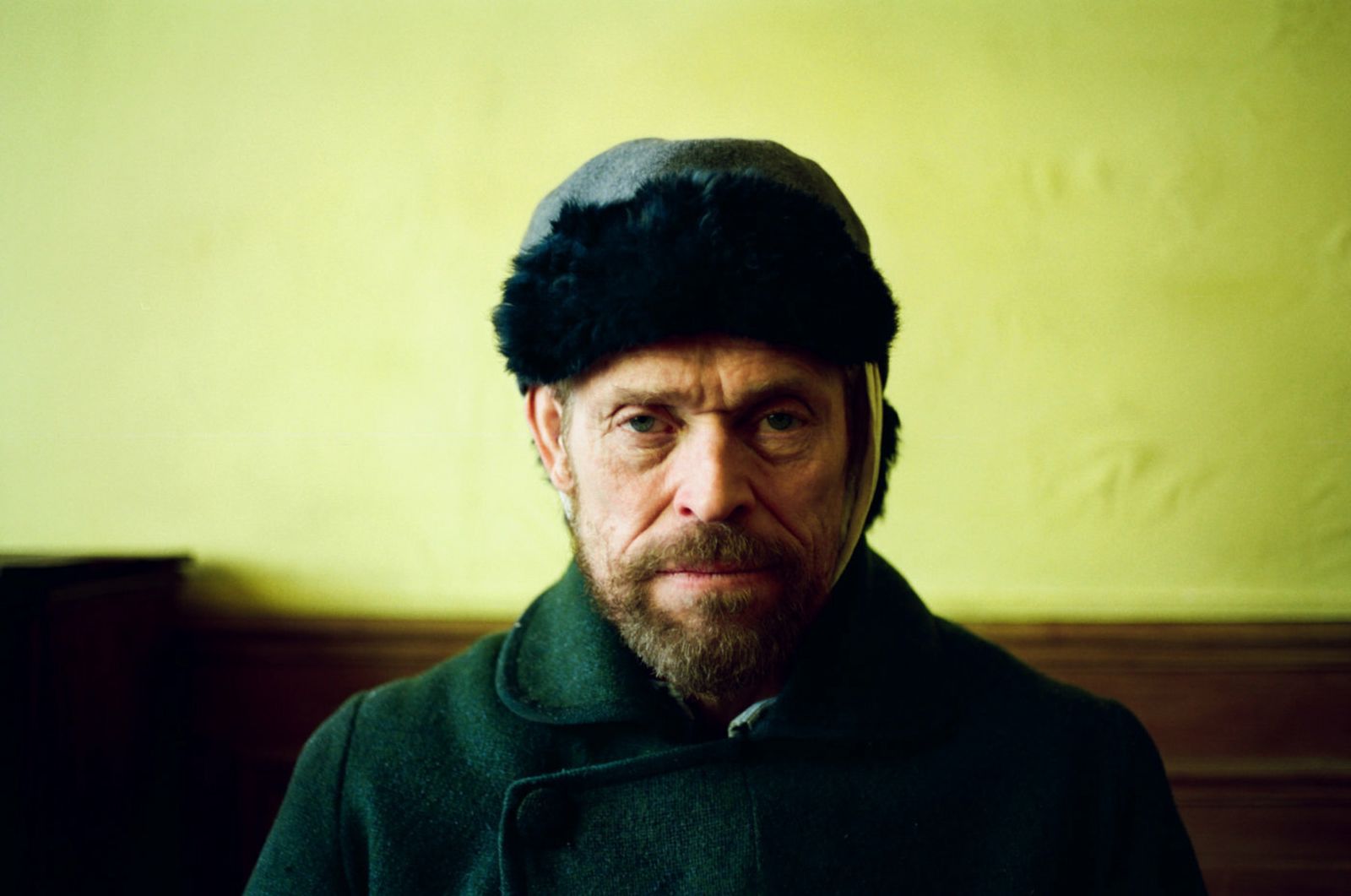 Willem Dafoe, caracterizado como Van Gogh en la película.