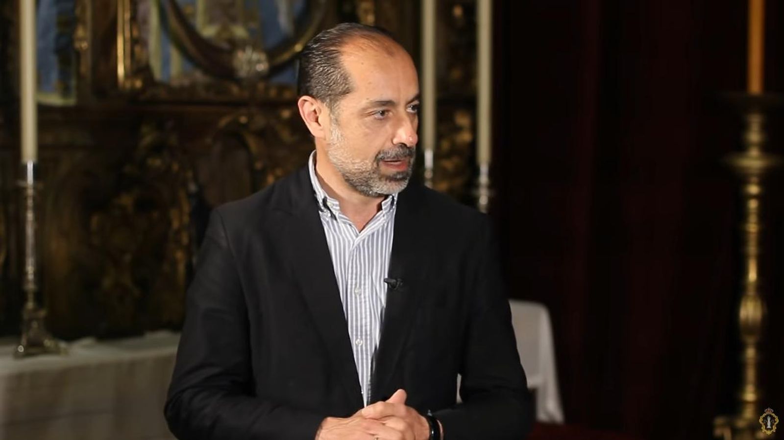 Miguel Ángel Moreno en una entrevista para la banda de Las Cigarreras en 2021