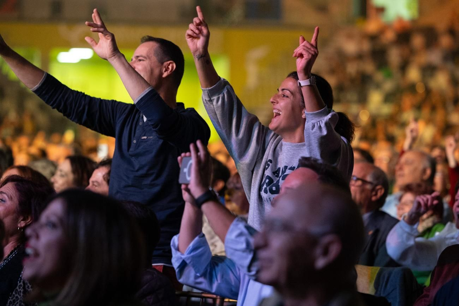 Así se disfruta en Jaén del concierto de Raphael, "Raphaelísimo"