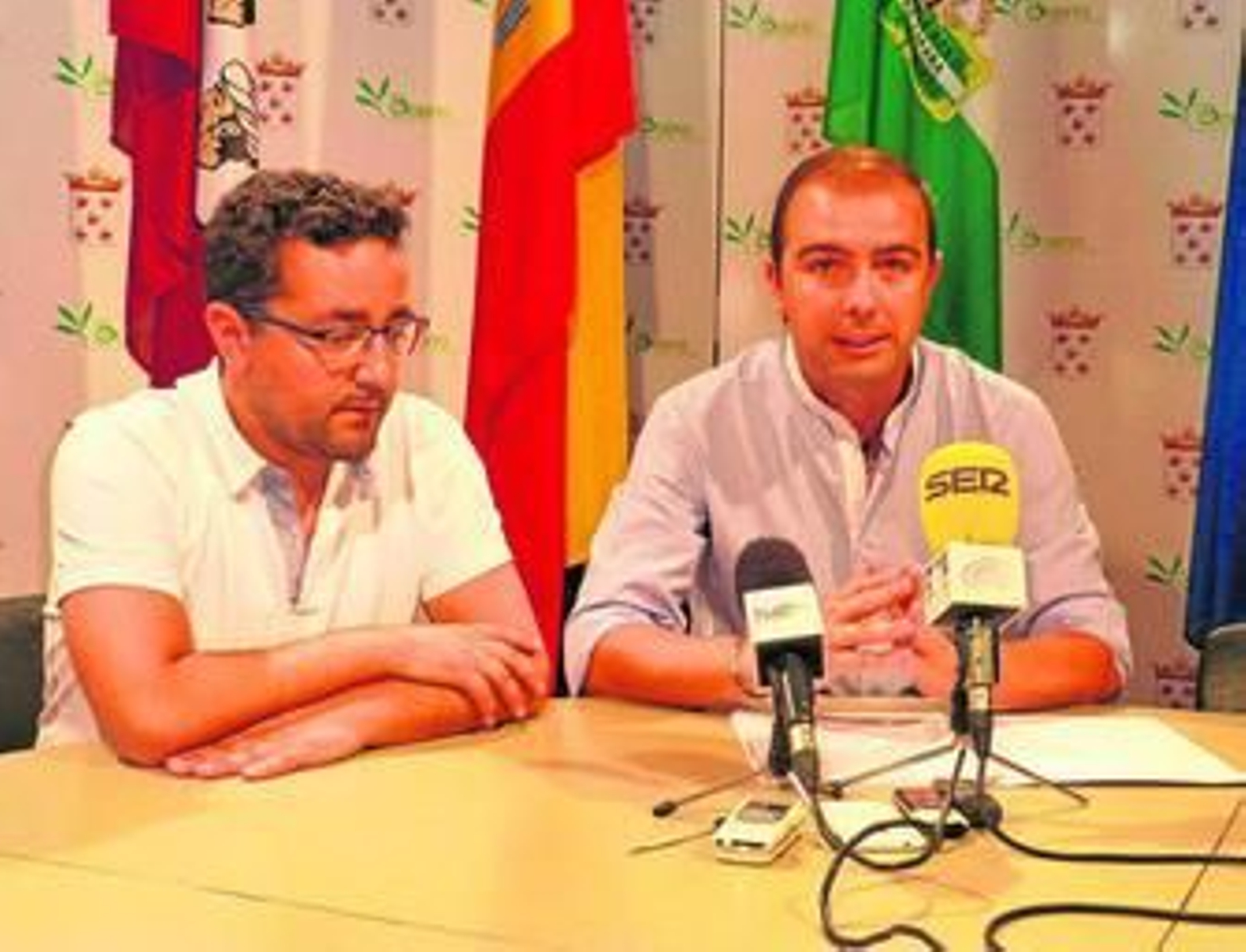 Jesús Rojano y José Ortiz, ayer en la presentación del proyecto.