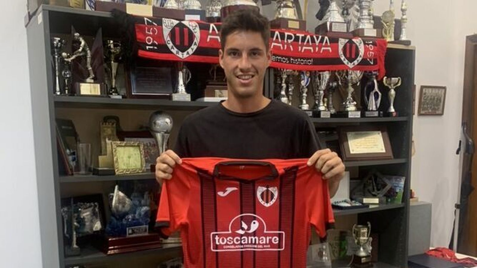 Cerpa, en su presentación con el Cartaya.