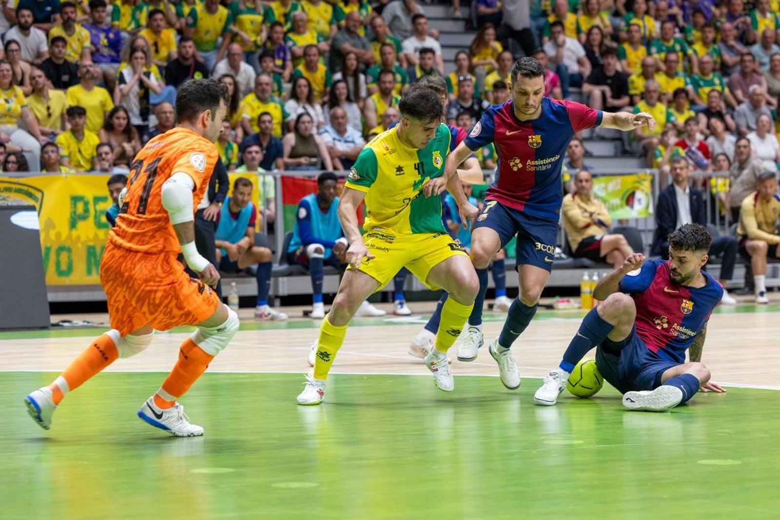 El triunfo del Barça ante el Jaén FS en el Olivo Arena