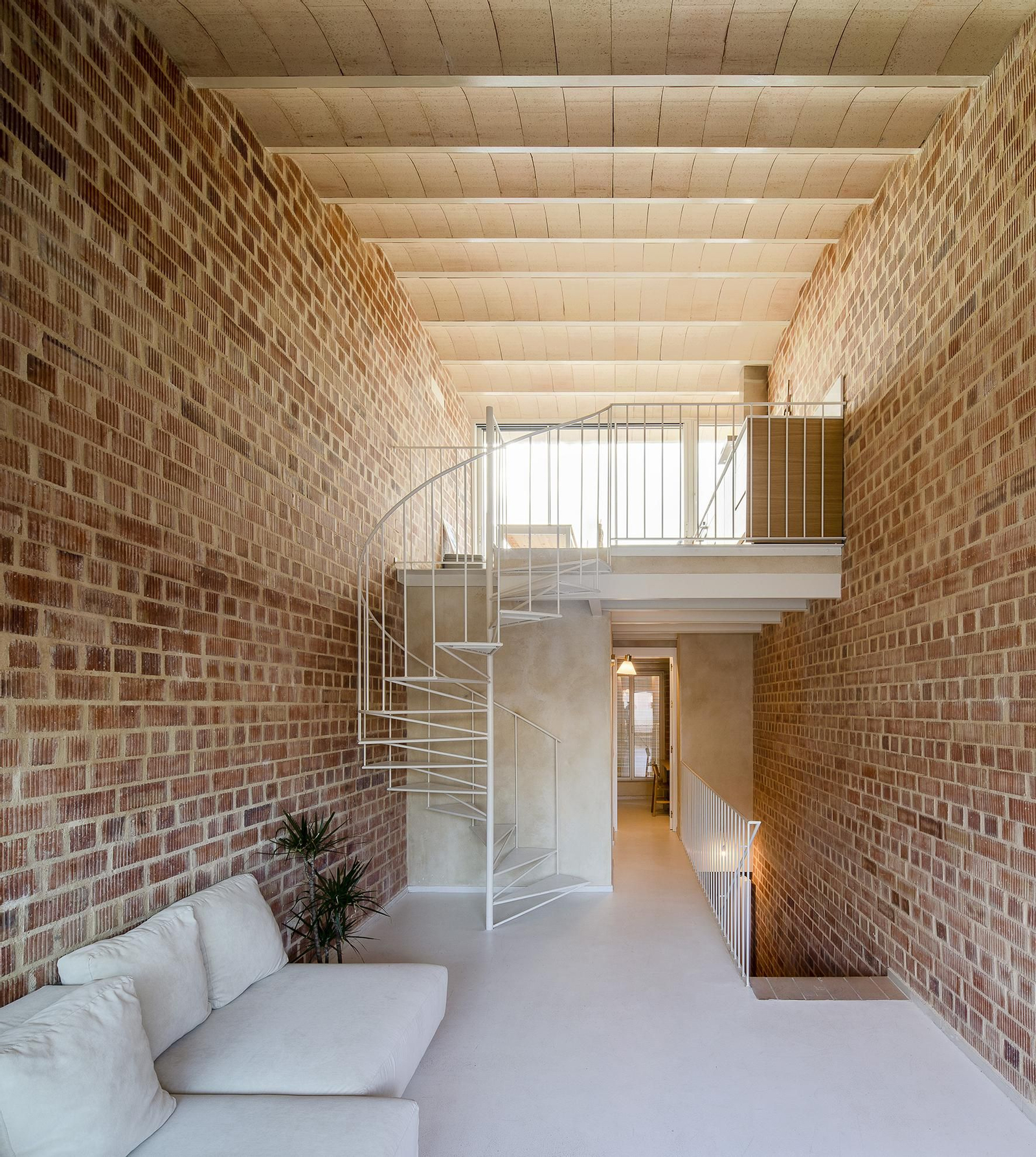 Detalle del interior de la premiada Casa Oché.
