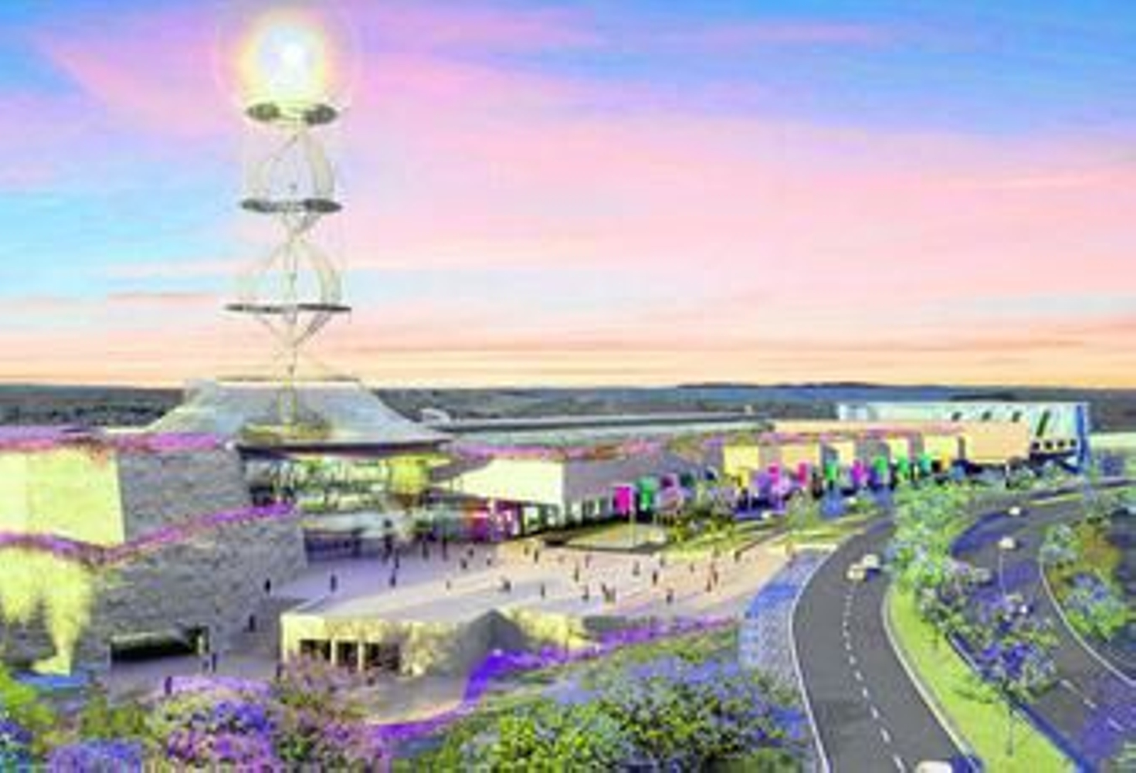 Imagen virtual de cómo sería el centro comercial de Entrevías.