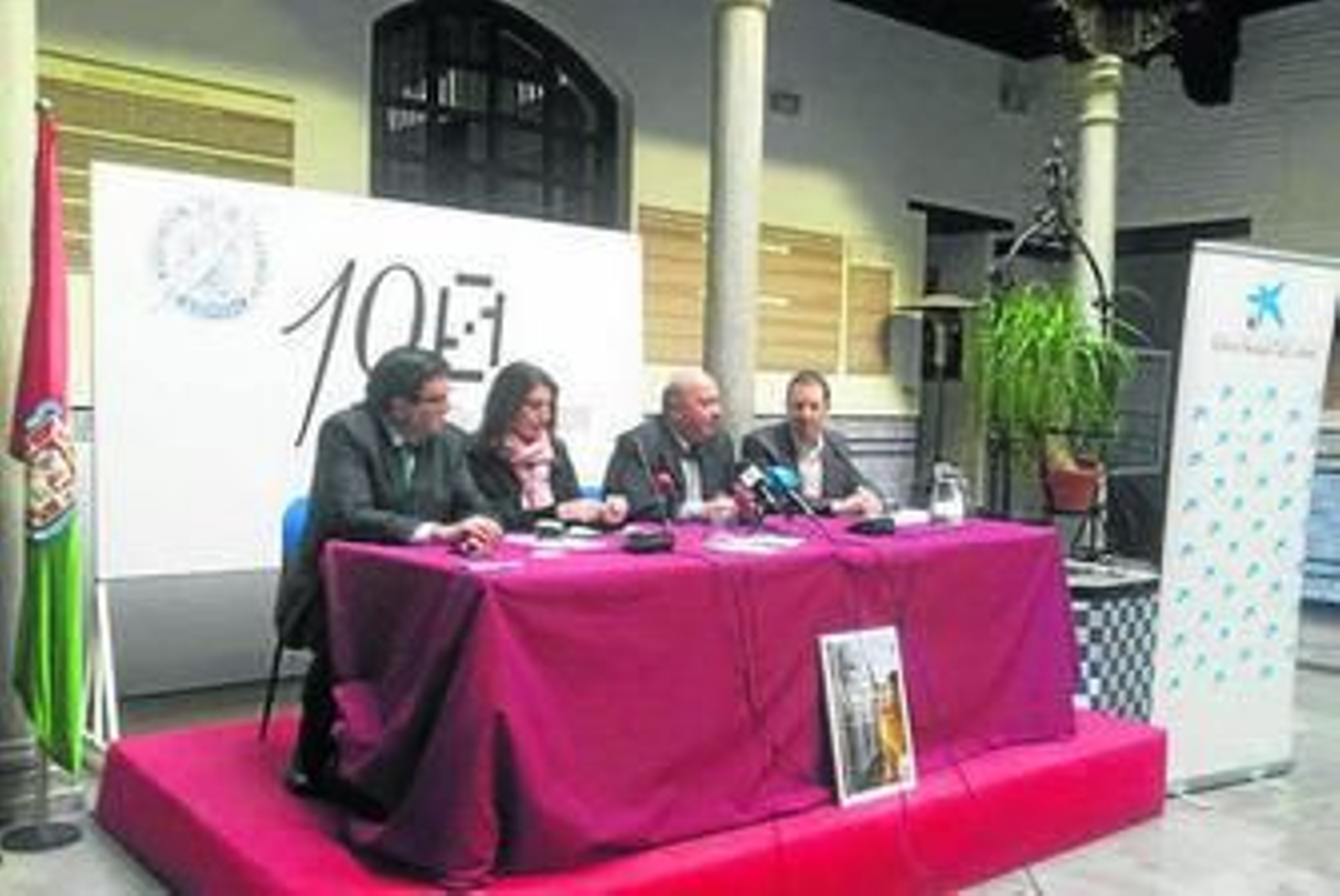 Presentación del concierto, ayer, en la Asociación de la Prensa.