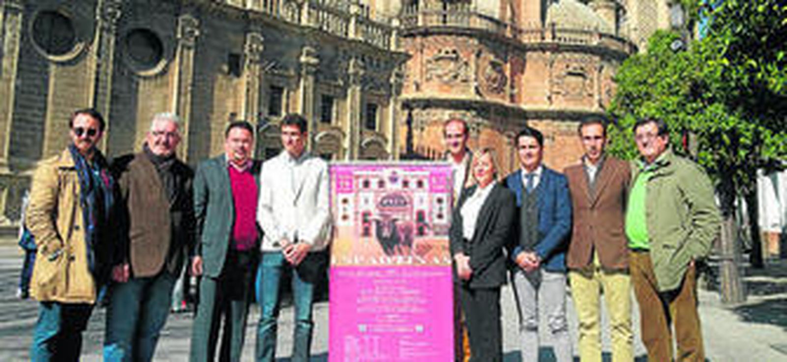 Presentación del cartel del festejo que se celebrará en Espartinas el 19 de marzo.