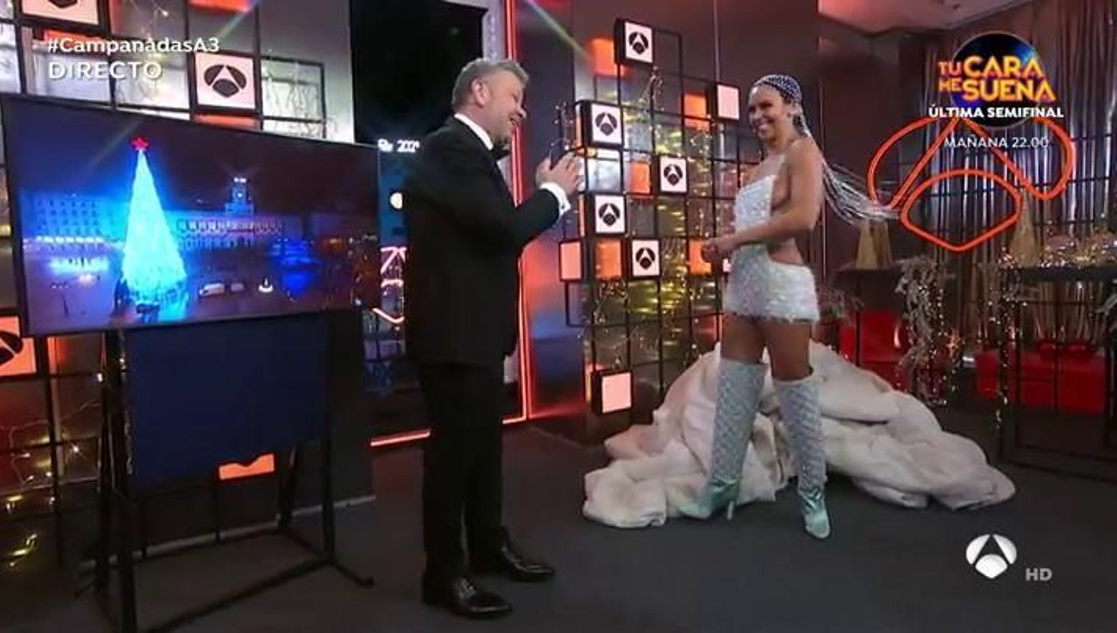 Pedroche con Alberto Chicote en esta Nochevieja