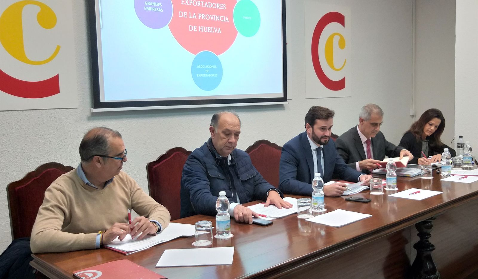 Pleno de la Cámara de Comercio de Huelva.