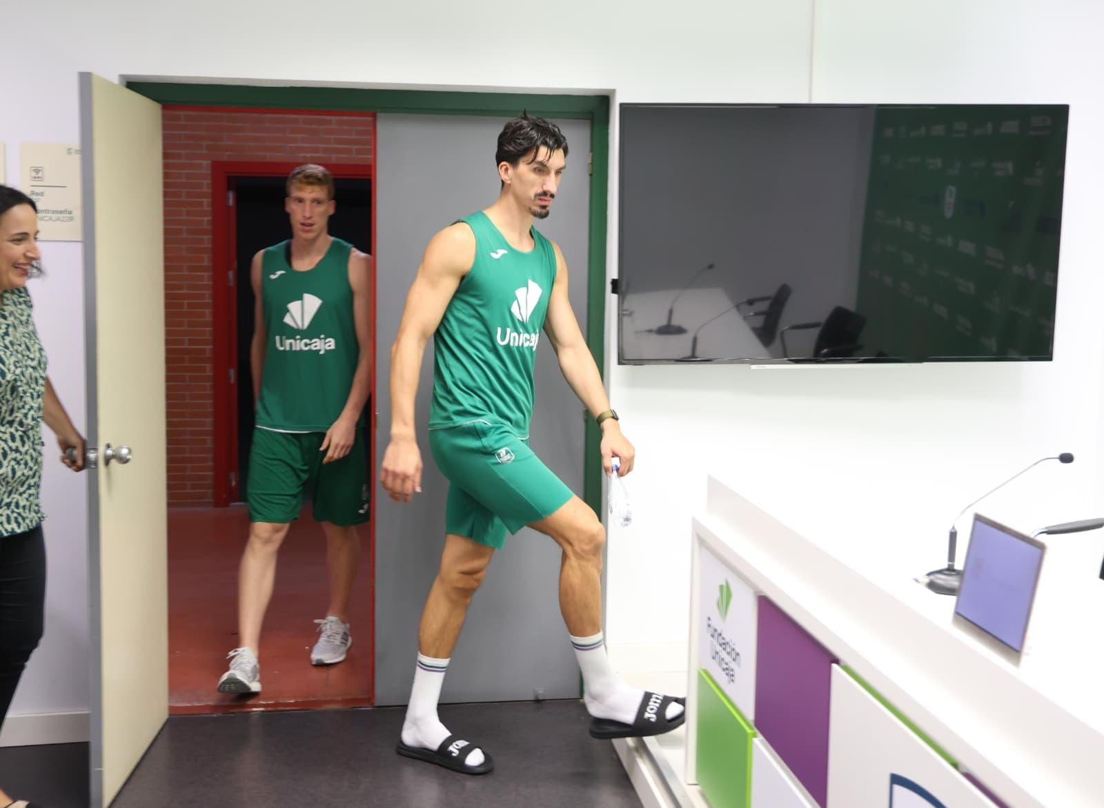 Chris Duarte, Alberto Díaz y Djedovic, en la previa de la Liga Endesa