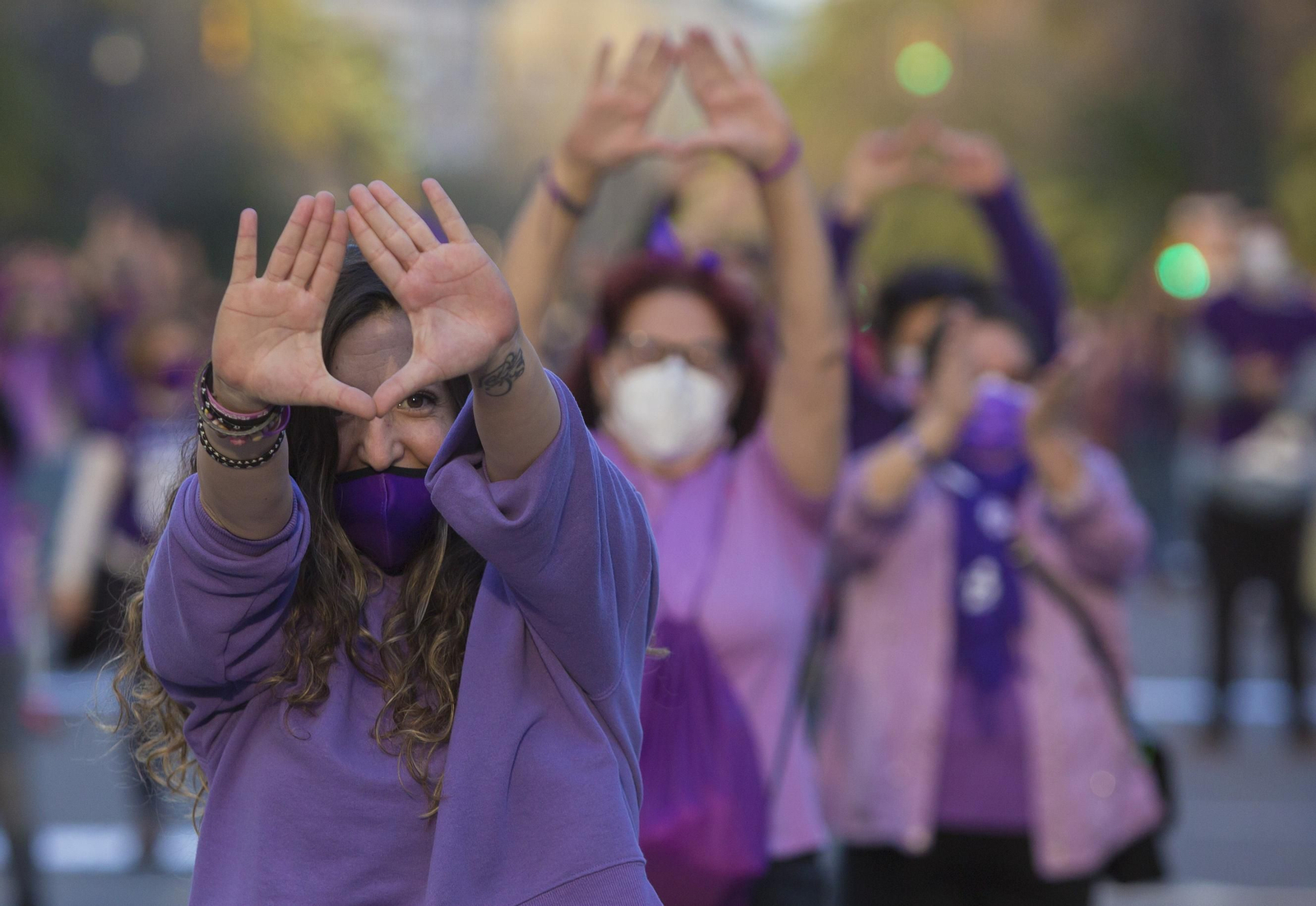 Las fotos de la concentración del 8M en Málaga