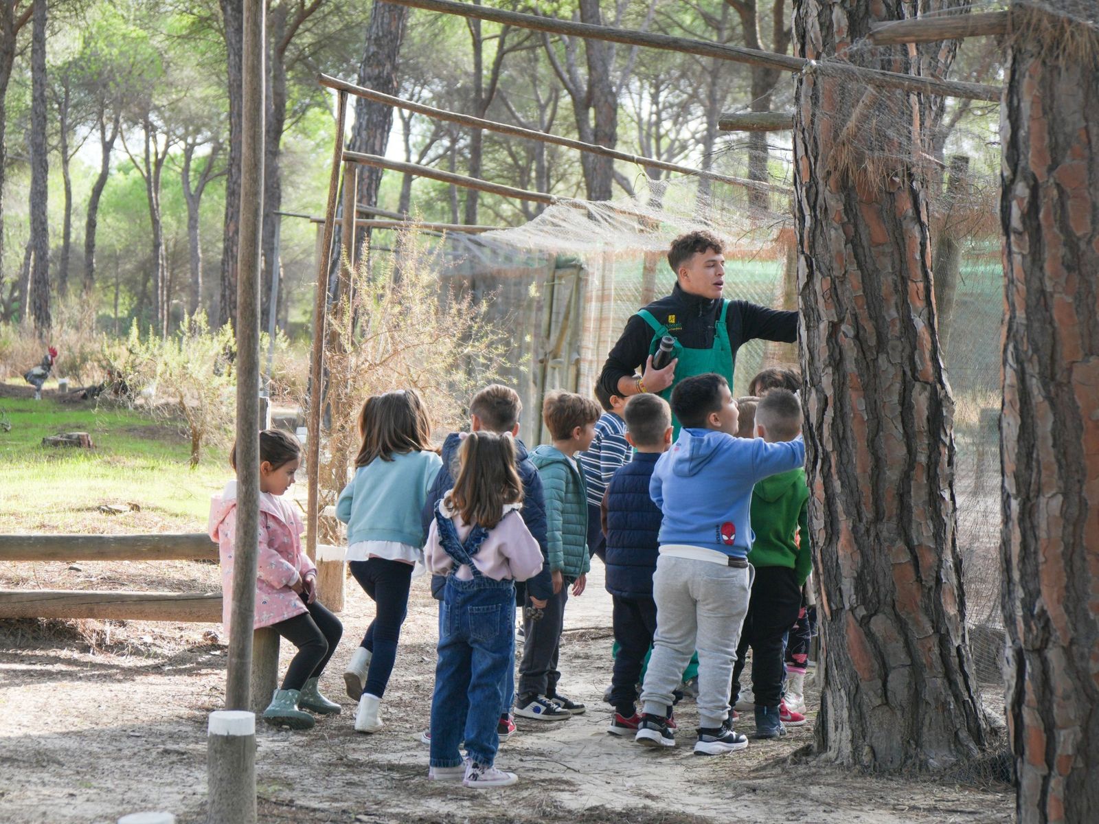 Una visita de escolares.