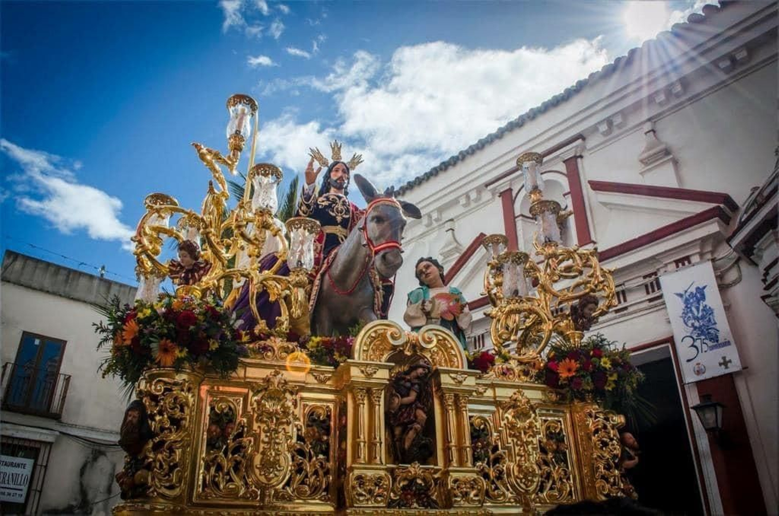 La Borriquita en su salida procesional el Domingo de Ramos del 2023.